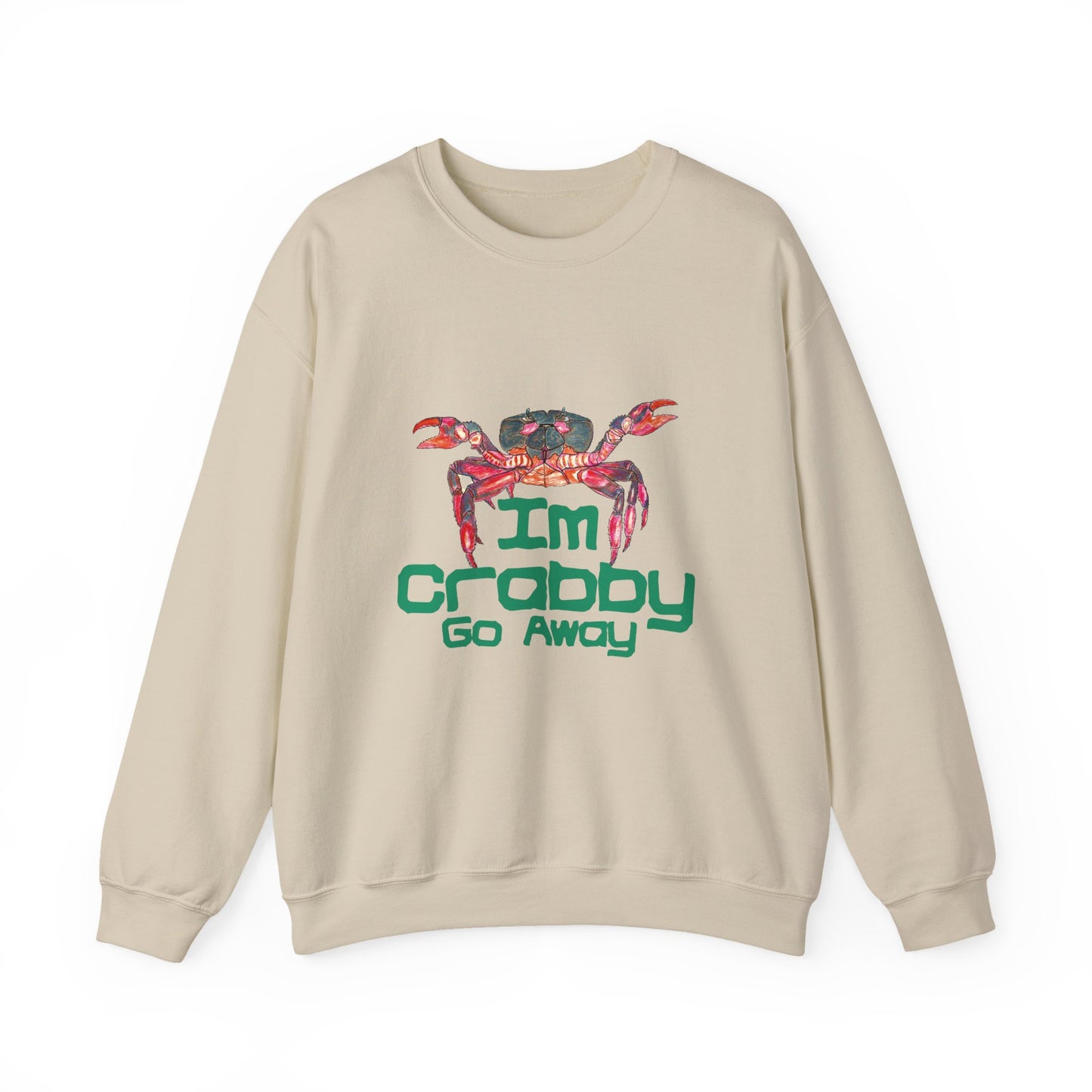 I'm Crabby Go Away Unisex Heavy Blend™ Crewneck Sweatshirt