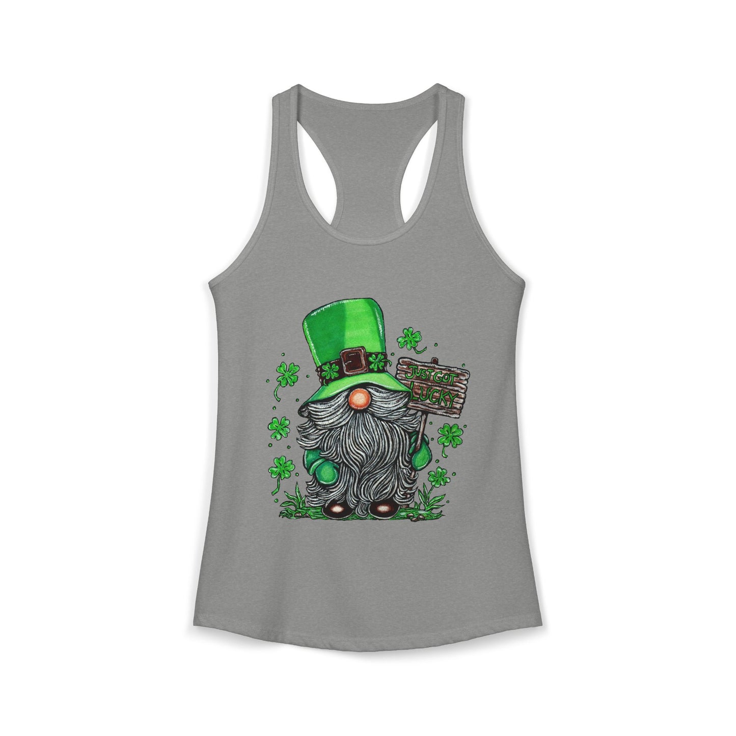 Gnomish Leprechaun Women's Ideal Racerback Tank