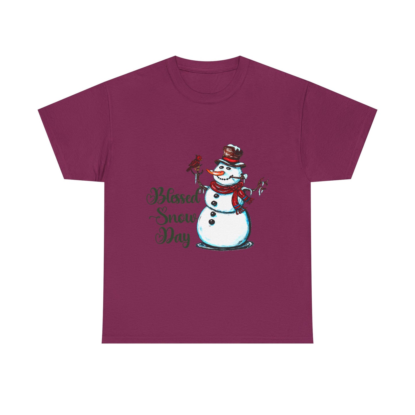 Blessed Snow Day Unisex Heavy Cotton Tee
