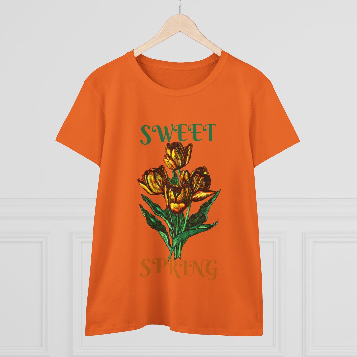 Sweet Spring Women's Midweight Cotton Tee