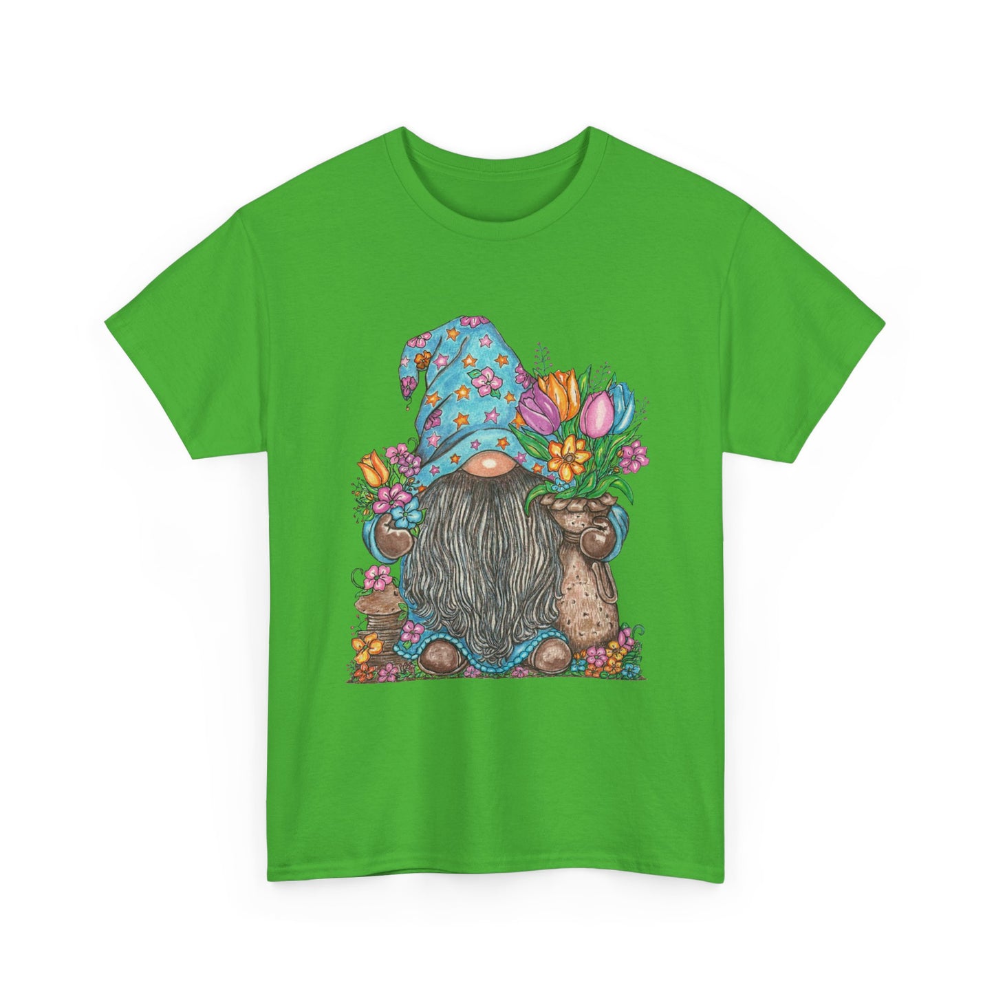 Gardening Gnome Unisex Heavy Cotton Tee