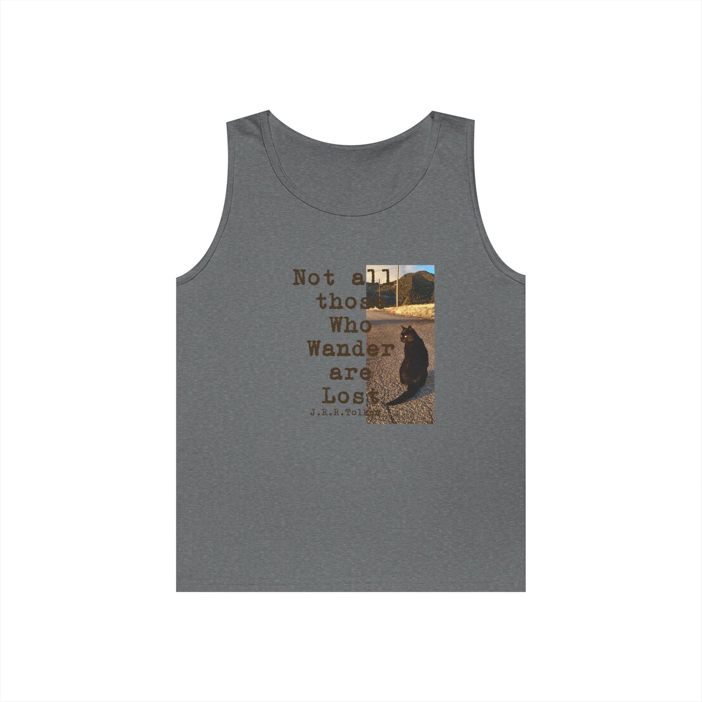 Wandering Kitty Unisex Heavy Cotton Tank Top