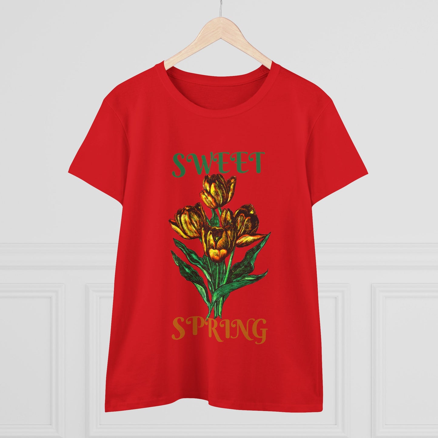 Sweet Spring Women's Midweight Cotton Tee