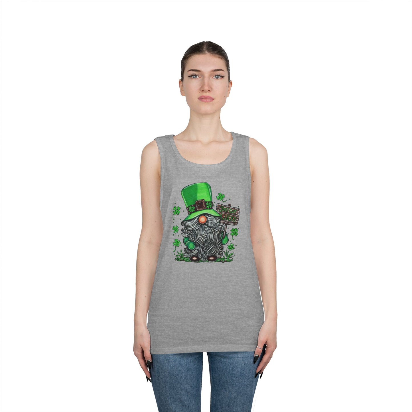 Gnomish Leprechaun Unisex Heavy Cotton Tank Top