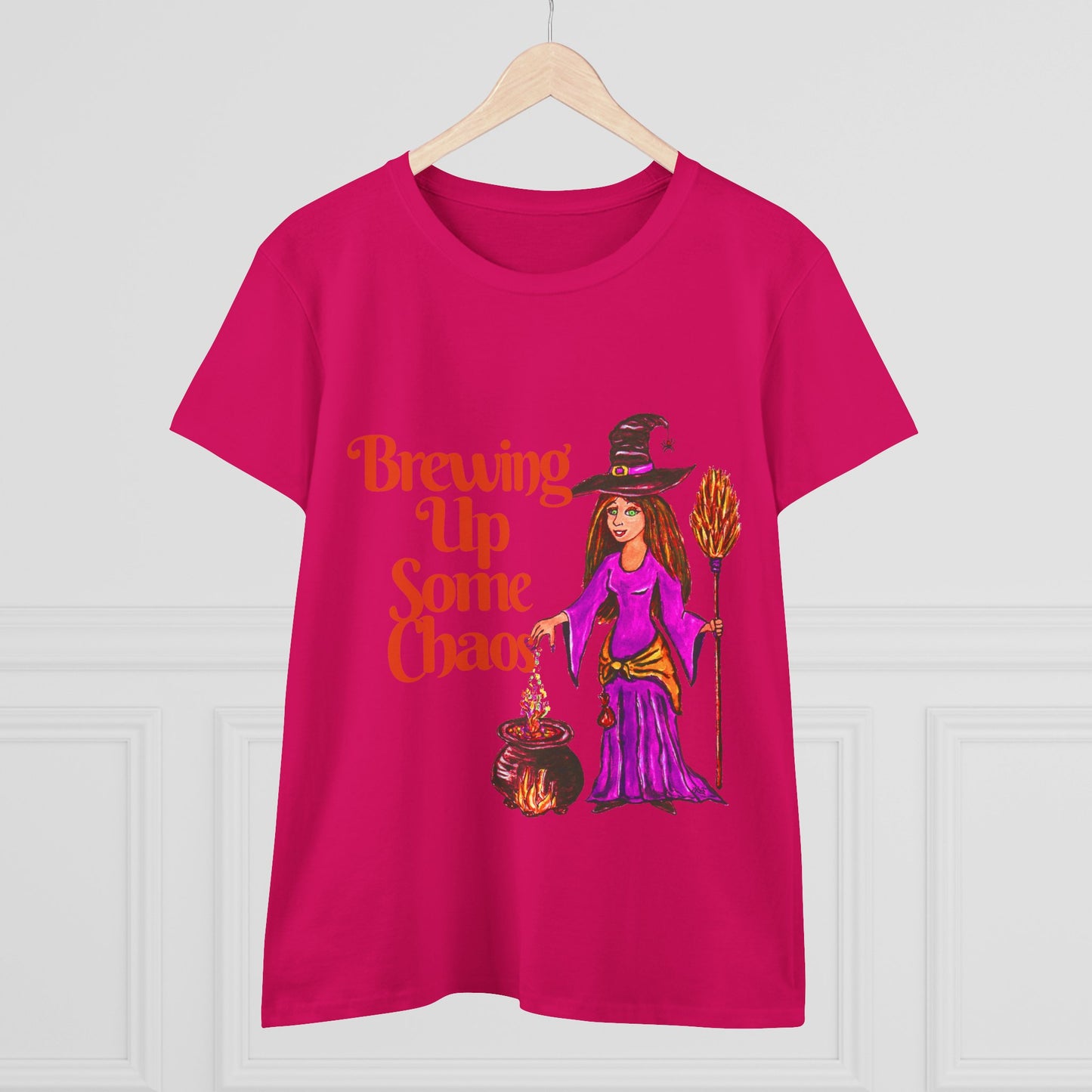 Brewing Up Some Chaos Women's Midweight Cotton Tee