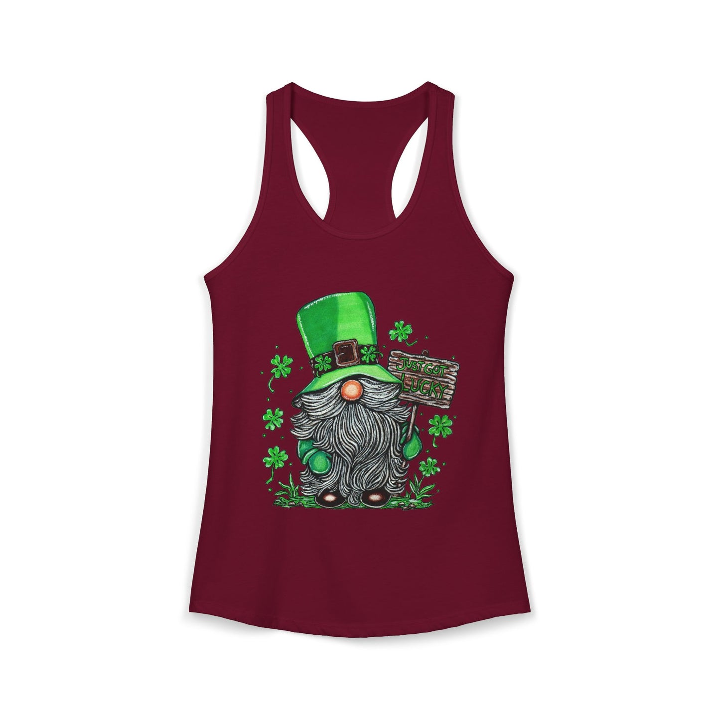 Gnomish Leprechaun Women's Ideal Racerback Tank