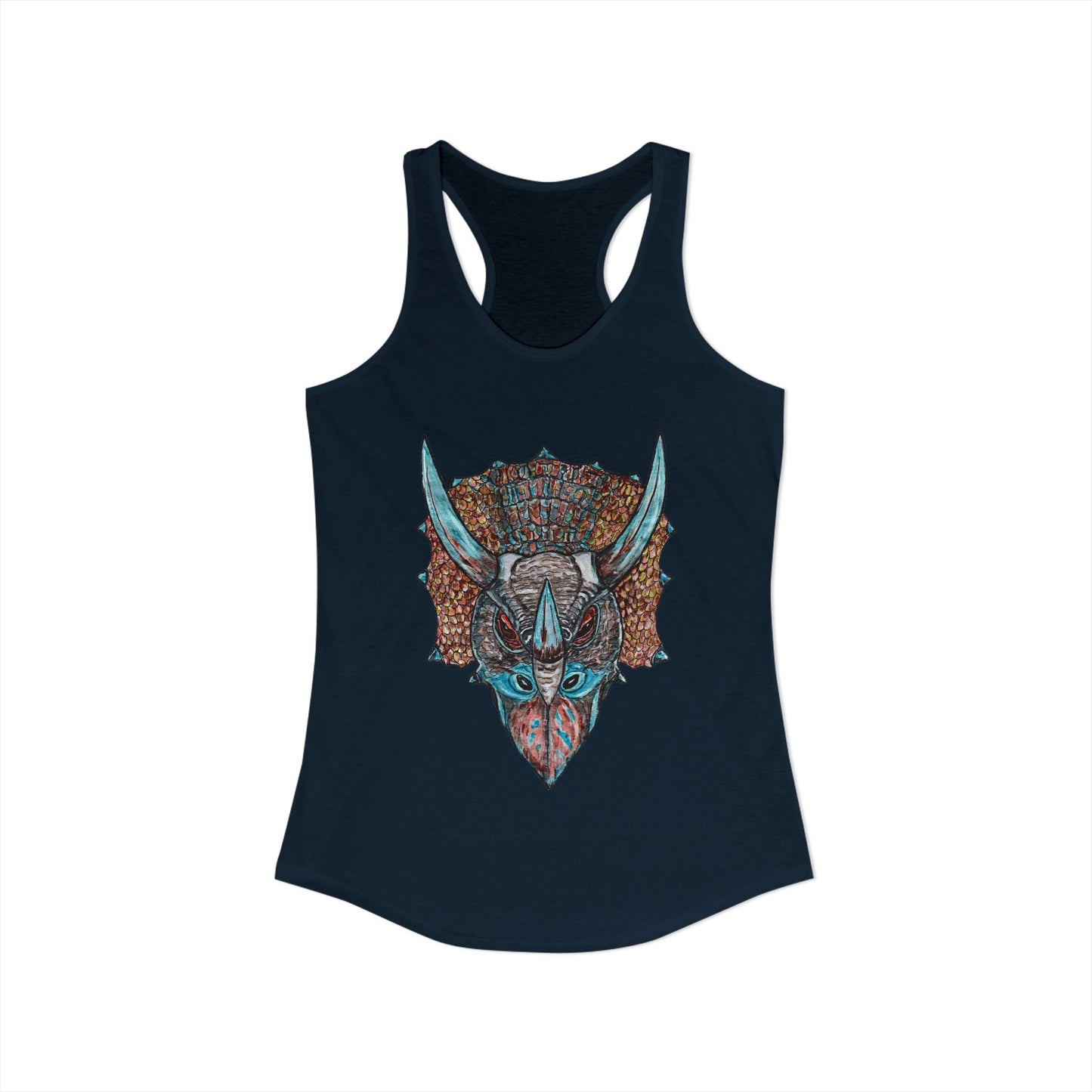 Triceratops Women's Ideal Racerback Tank