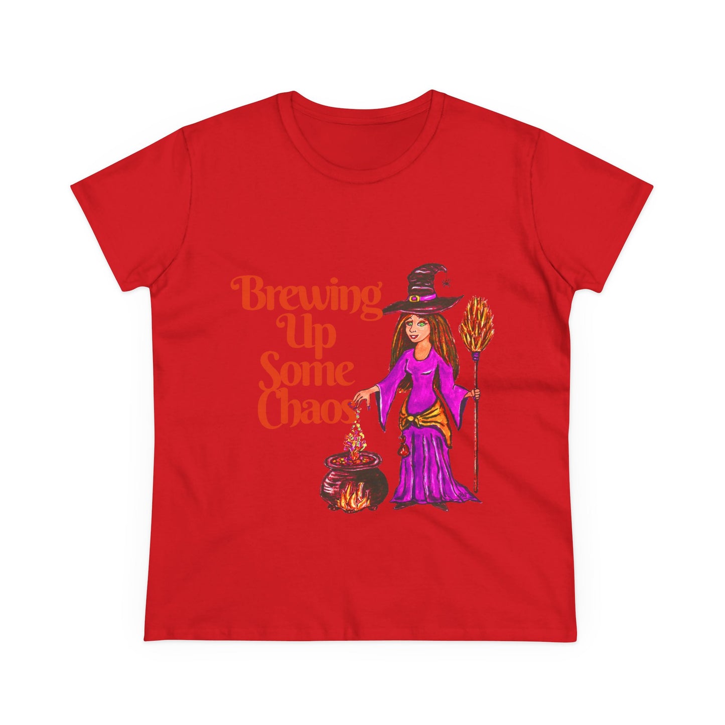 Brewing Up Some Chaos Women's Midweight Cotton Tee