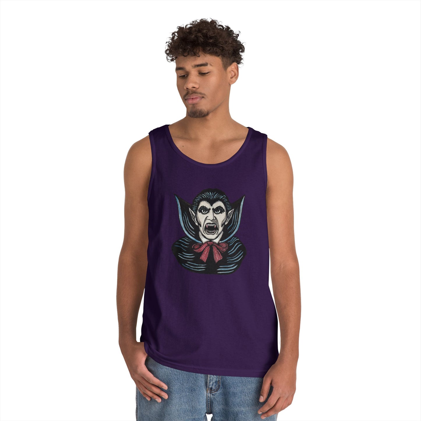Dracula Unisex Heavy Cotton Tank Top