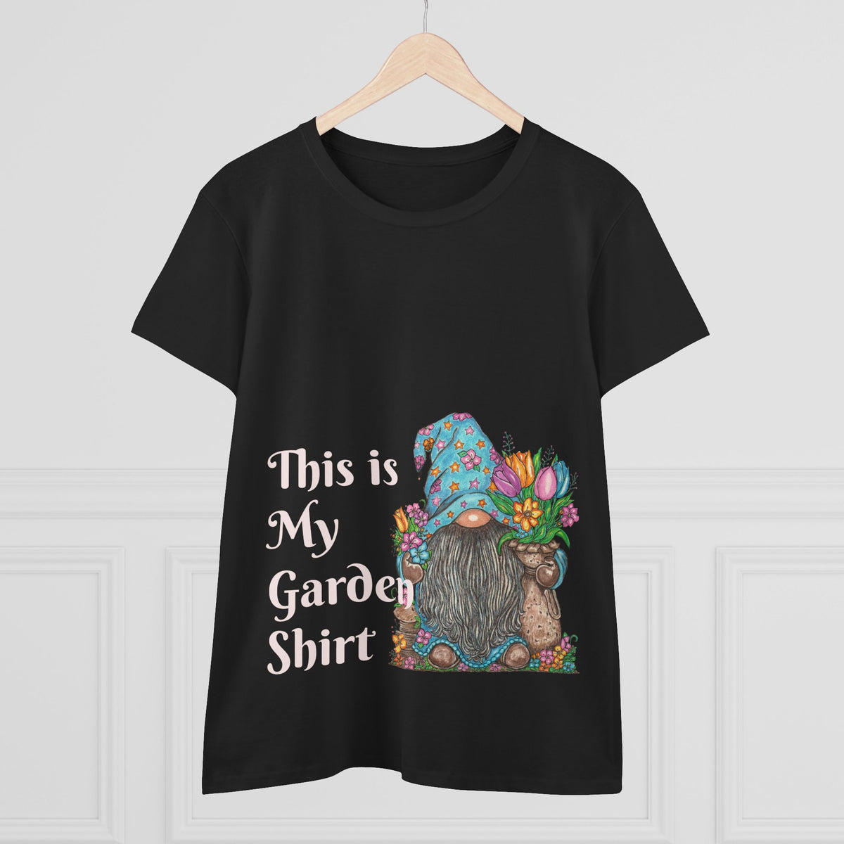 Gardening Gnome Women's Midweight Cotton Tee