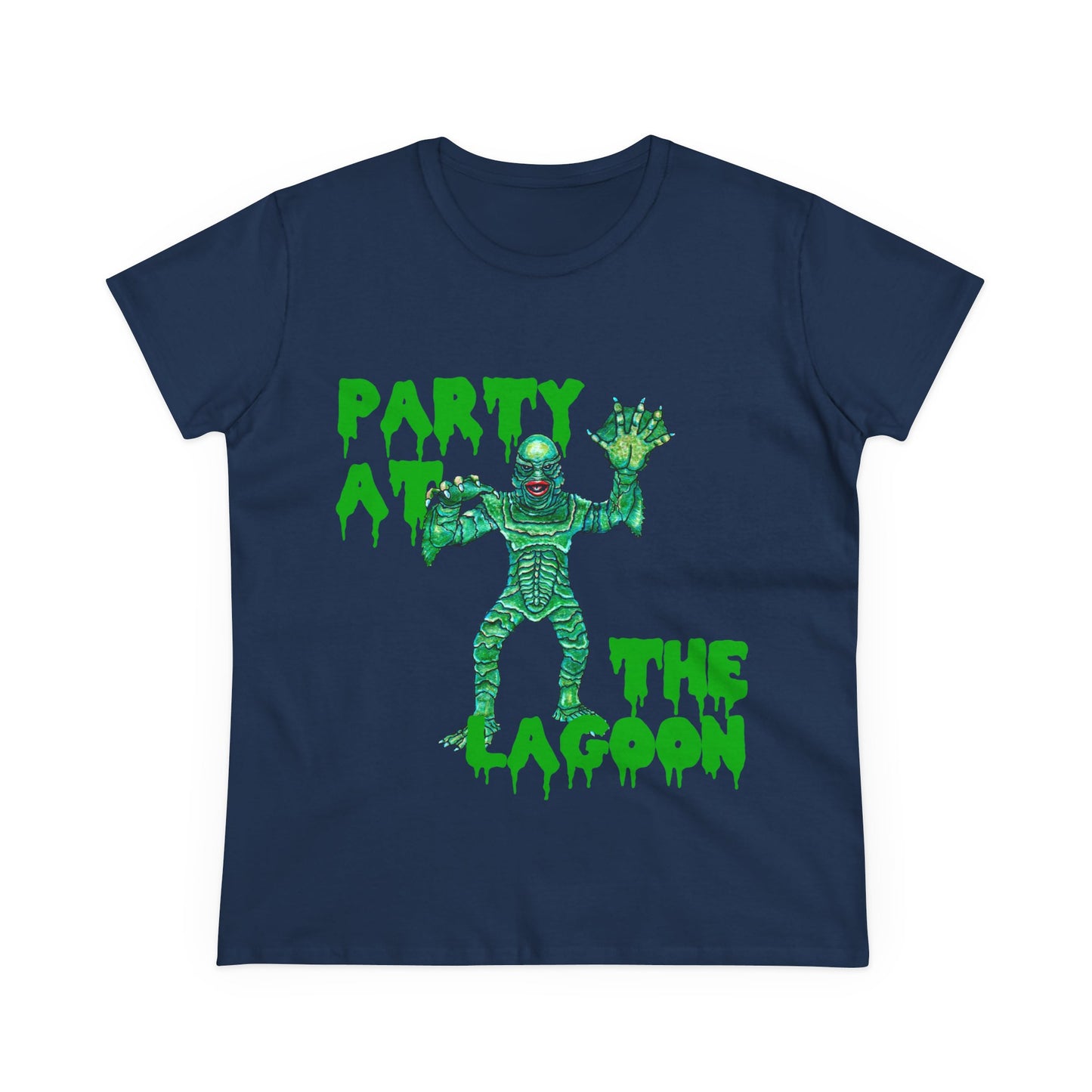 Party at the Lagoon Women's Midweight Cotton Tee