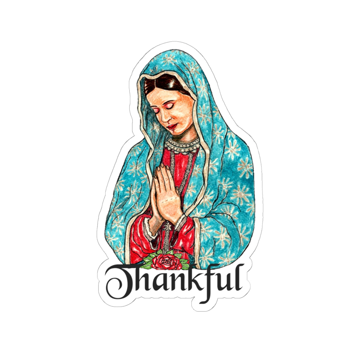Thankful Kiss-Cut Stickers
