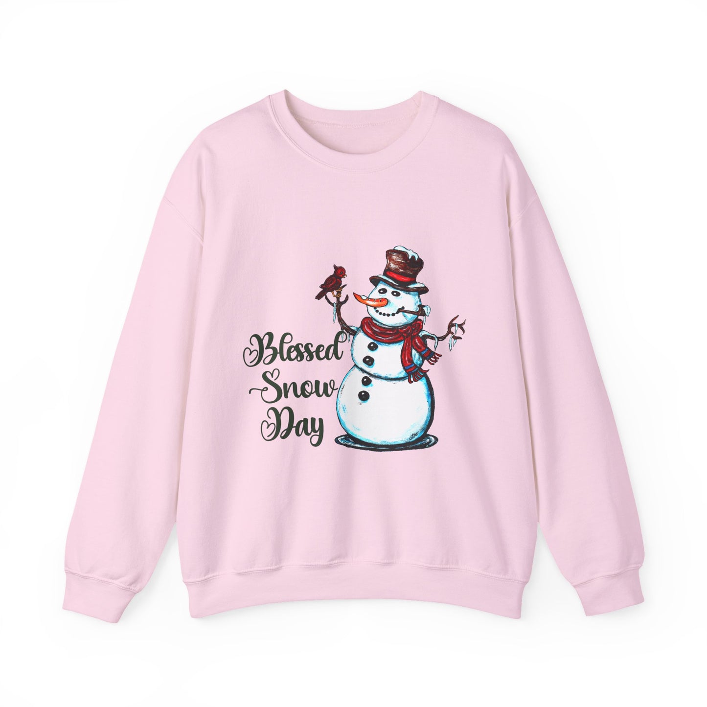 Blessed Snow Day Unisex Heavy Blend™ Crewneck Sweatshirt