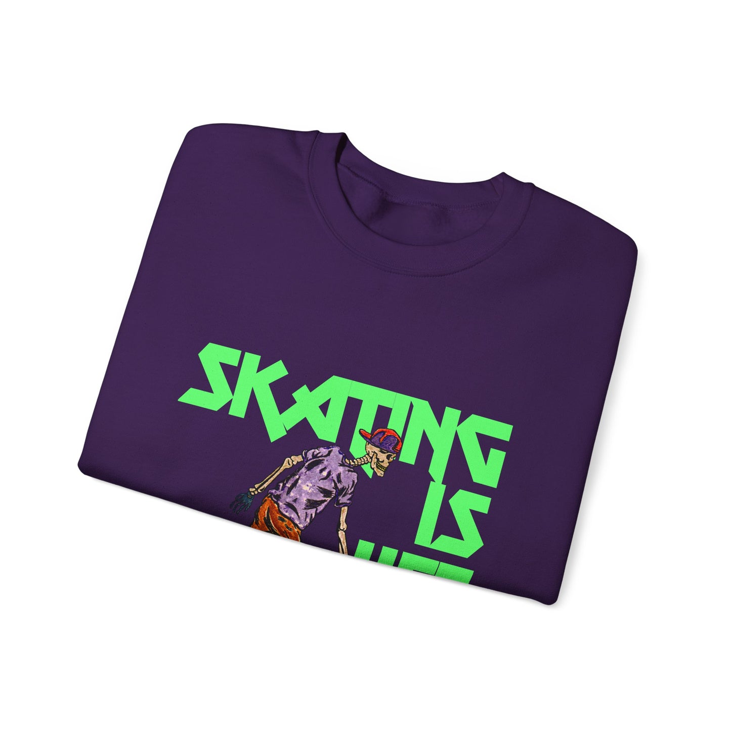 Skating is Life Unisex Heavy Blend™ Crewneck Sweatshirt