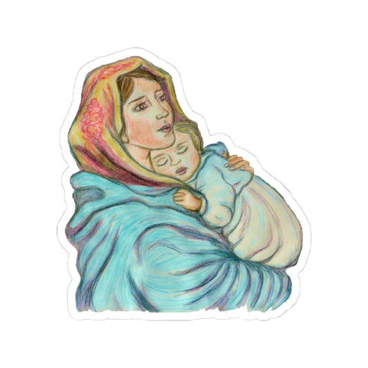 Mother and Child Kiss-Cut Stickers