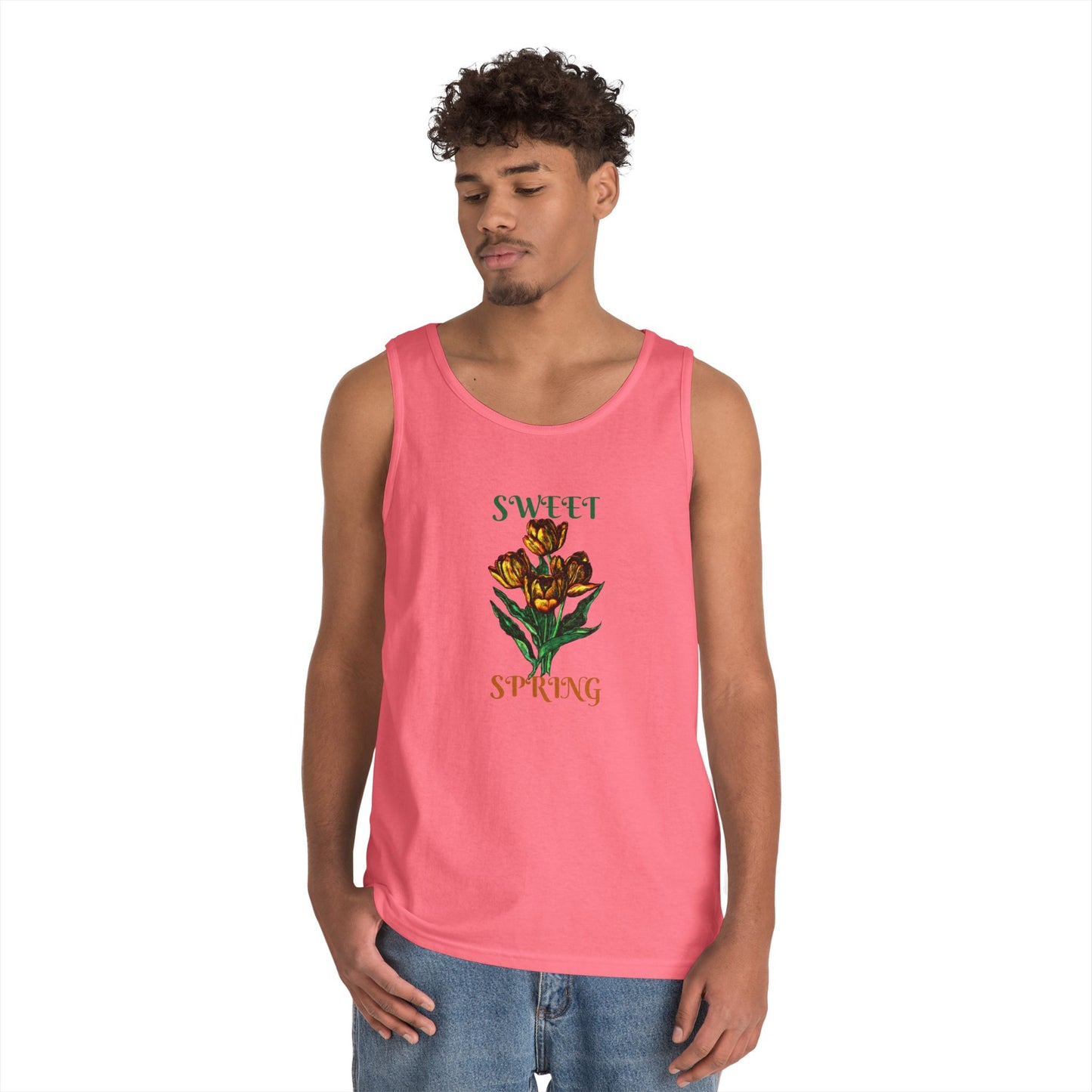 Sweet Spring Unisex Heavy Cotton Tank Top
