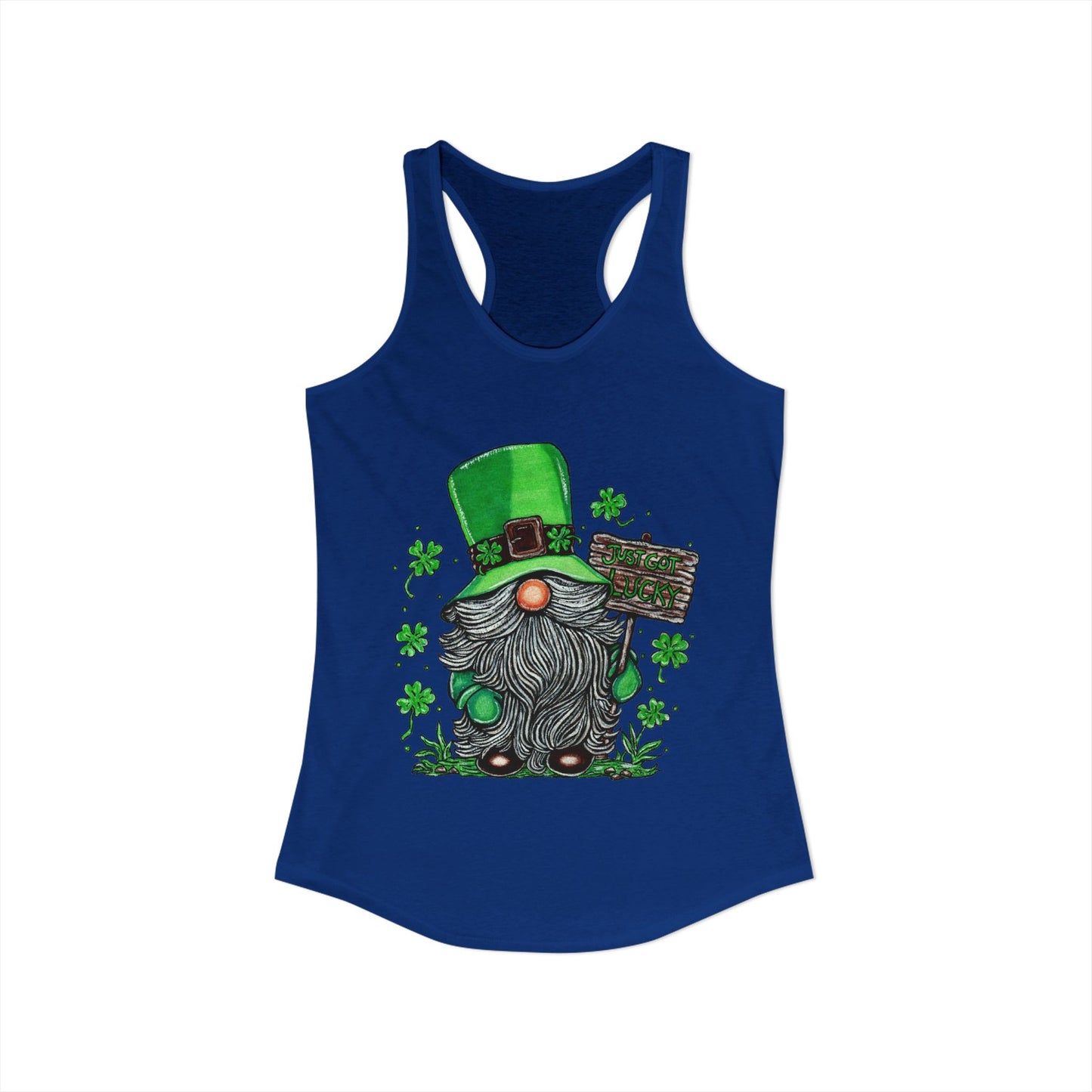Gnomish Leprechaun Women's Ideal Racerback Tank