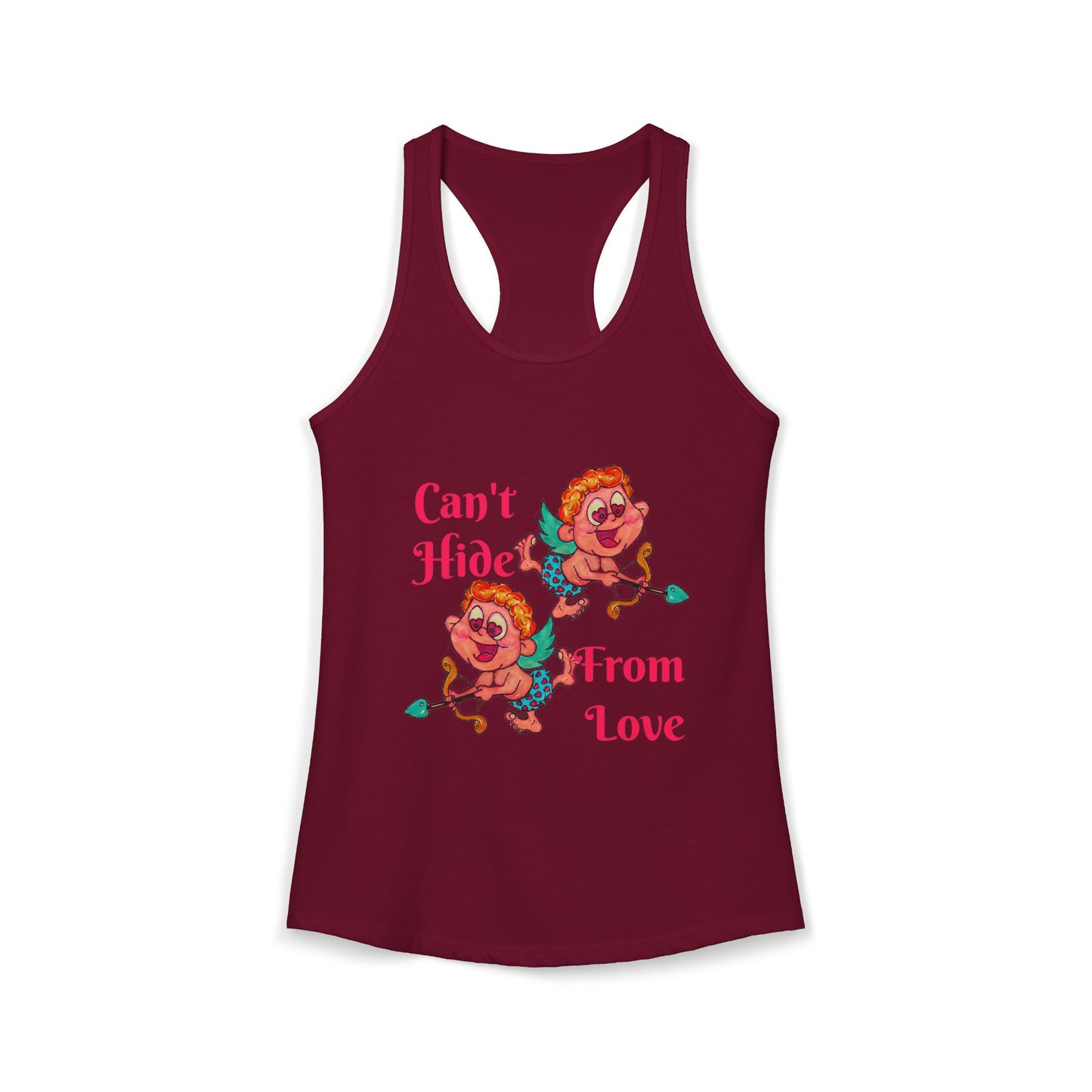 Can't Hide From Love Women's Ideal Racerback Tank