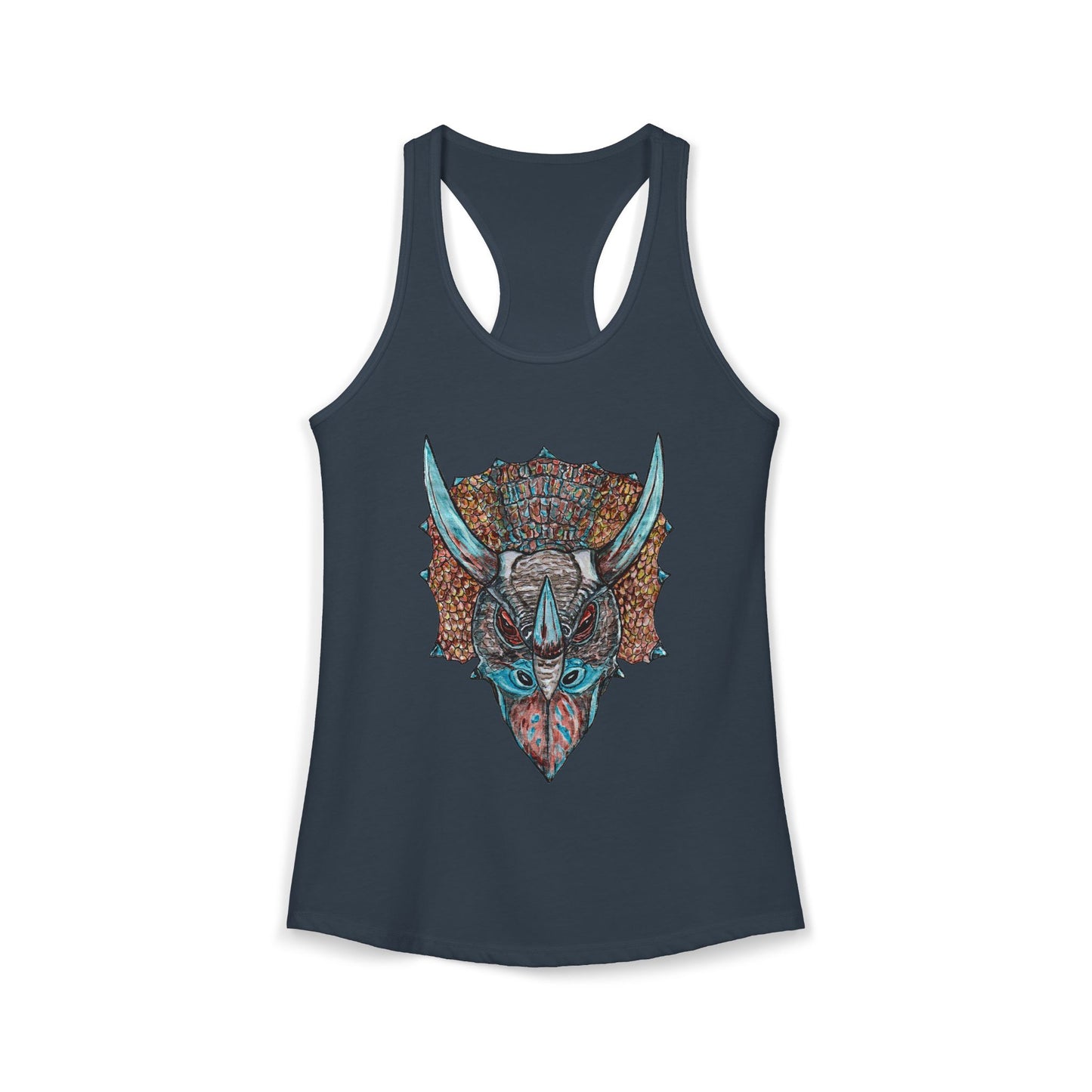 Triceratops Women's Ideal Racerback Tank