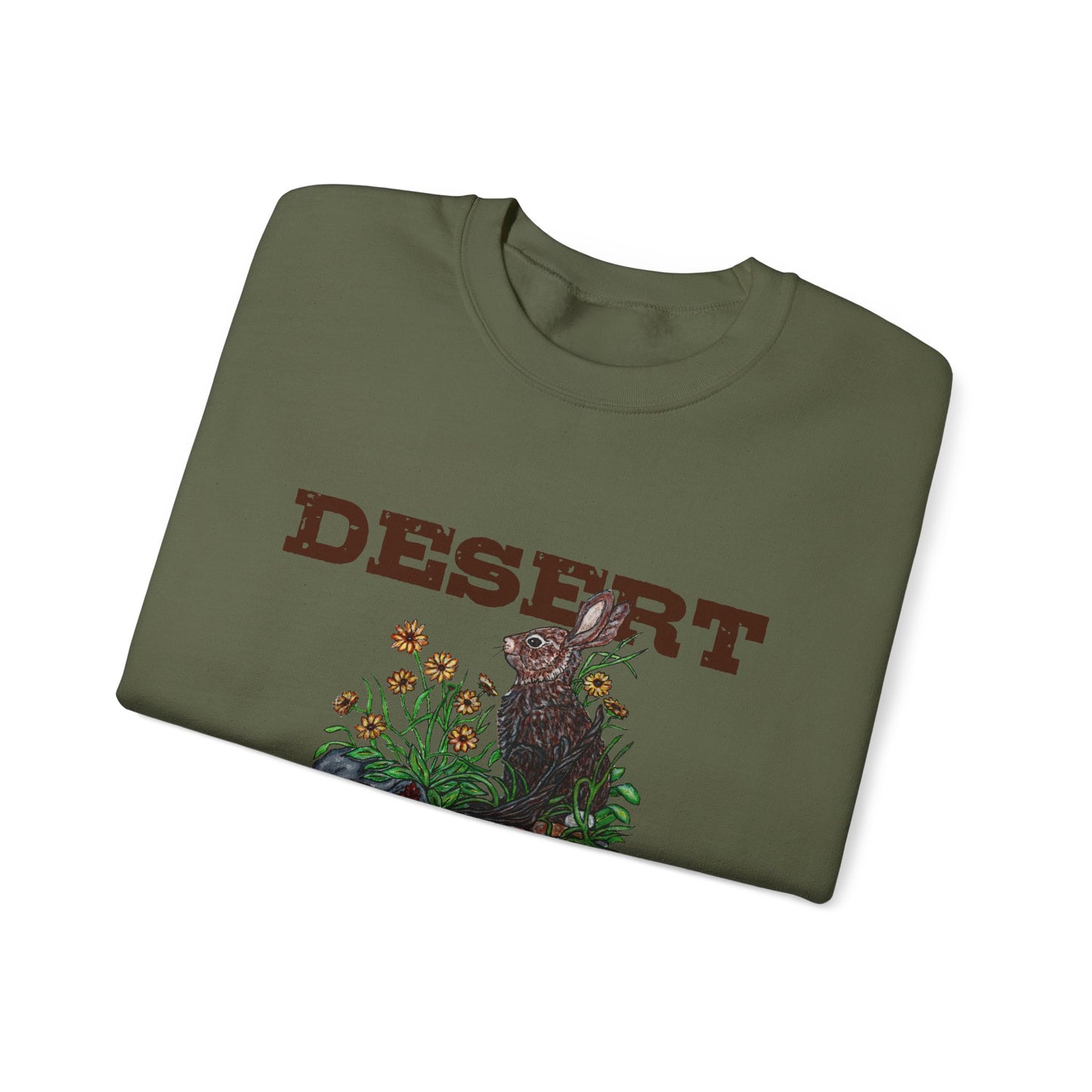Desert Cotton Tail Unisex Heavy Blend™ Crewneck Sweatshirt