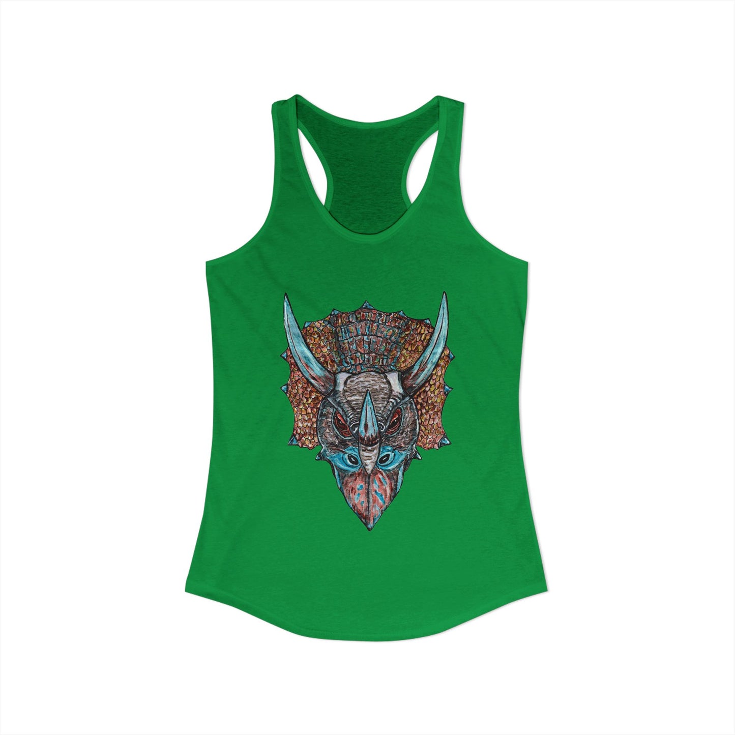 Triceratops Women's Ideal Racerback Tank