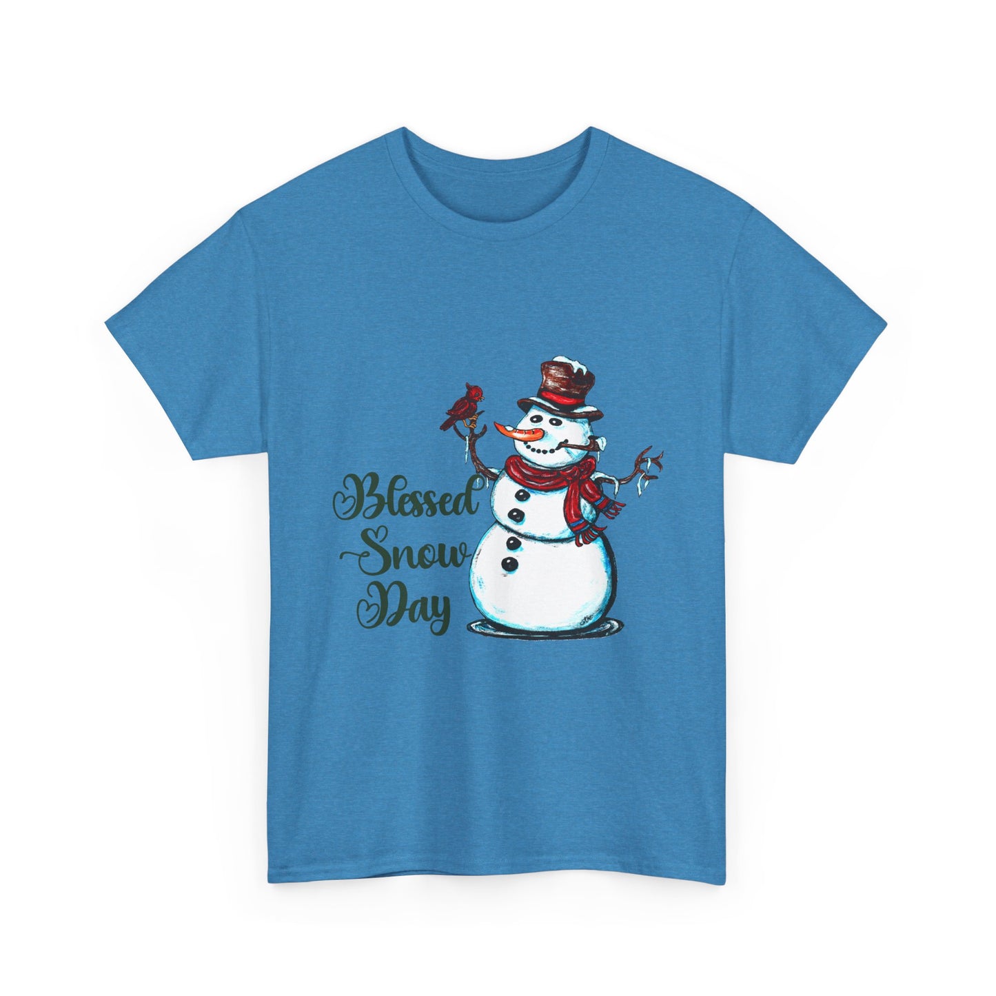 Blessed Snow Day Unisex Heavy Cotton Tee