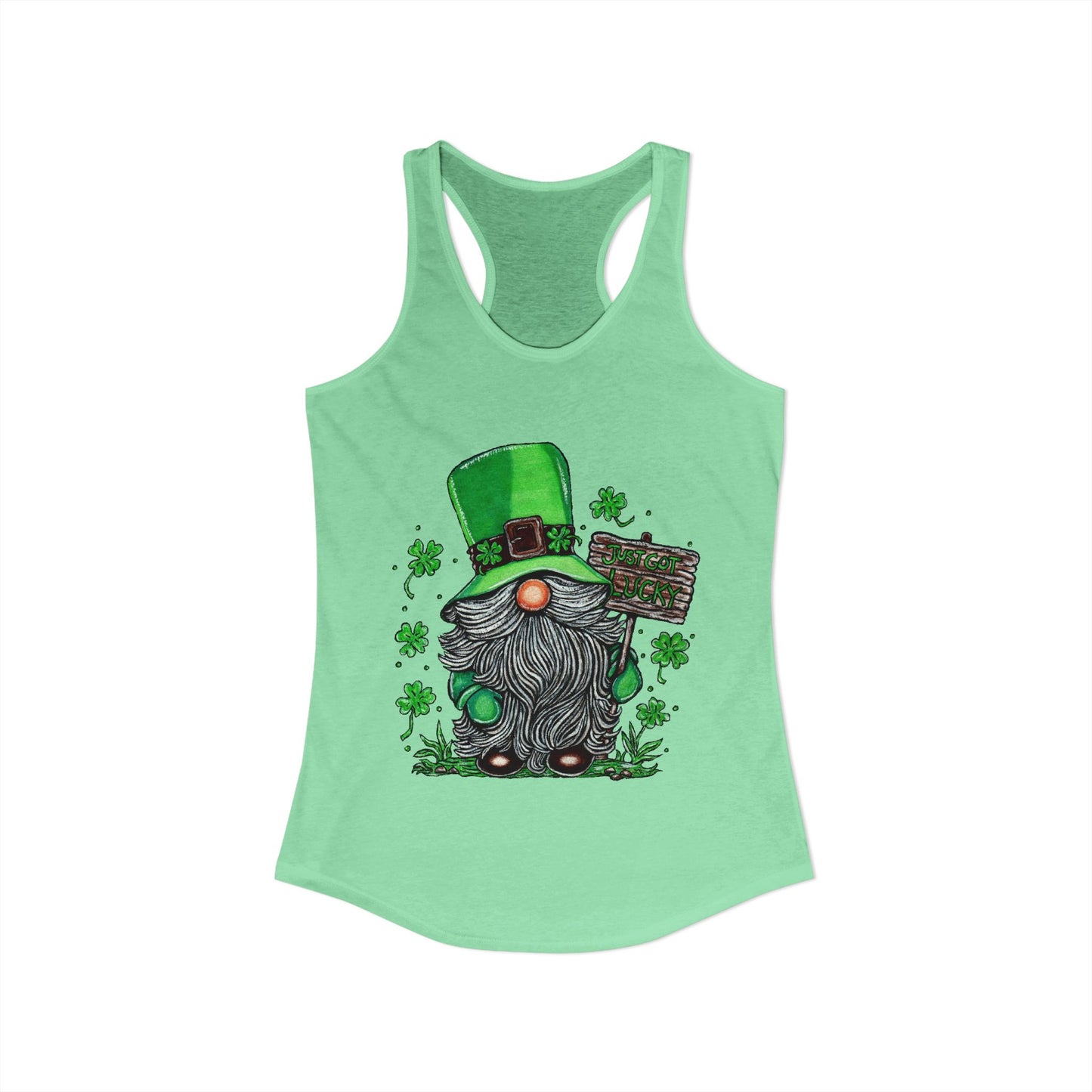 Gnomish Leprechaun Women's Ideal Racerback Tank