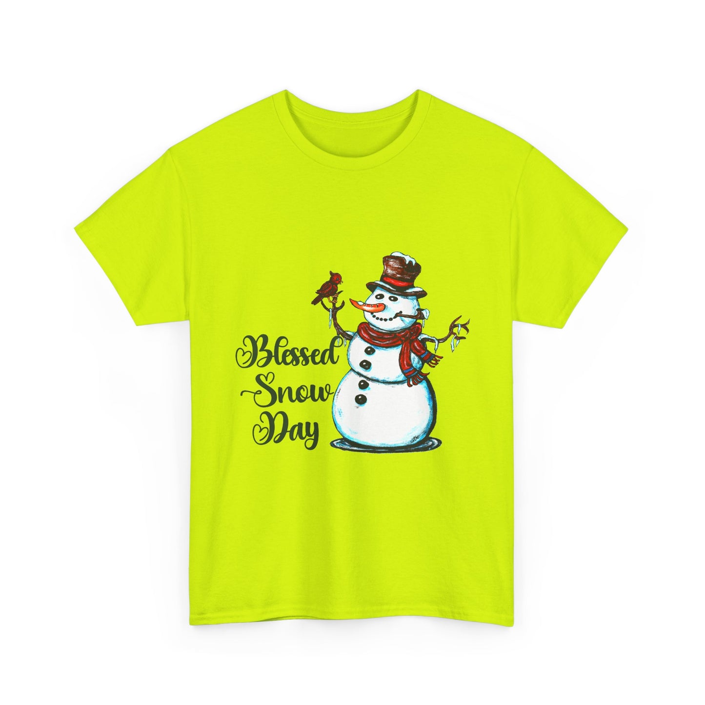 Blessed Snow Day Unisex Heavy Cotton Tee