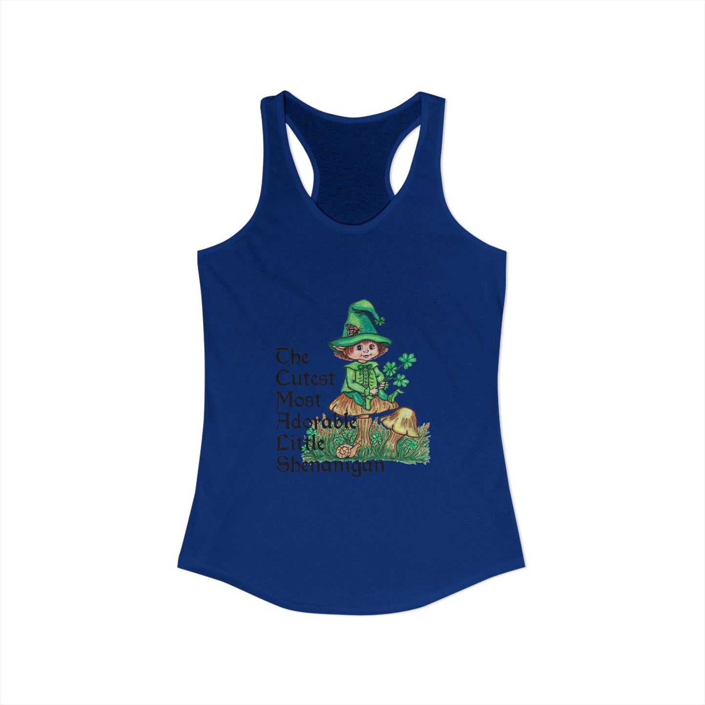 Cutest Leprechaun Women's Ideal Racerback Tank