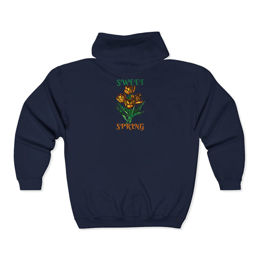 Sweet Spring Unisex Heavy Blend™ Full Zip Hooded Sweatshirt