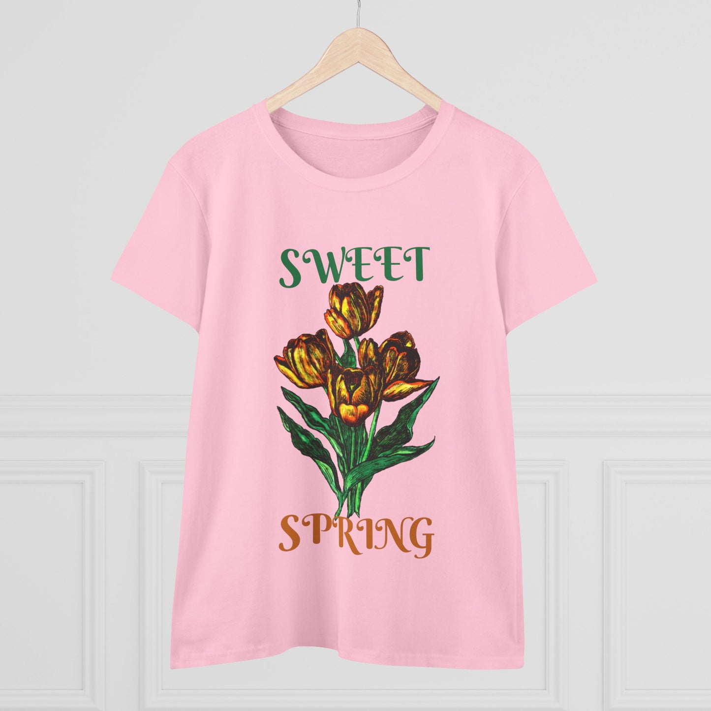 Sweet Spring Women's Midweight Cotton Tee