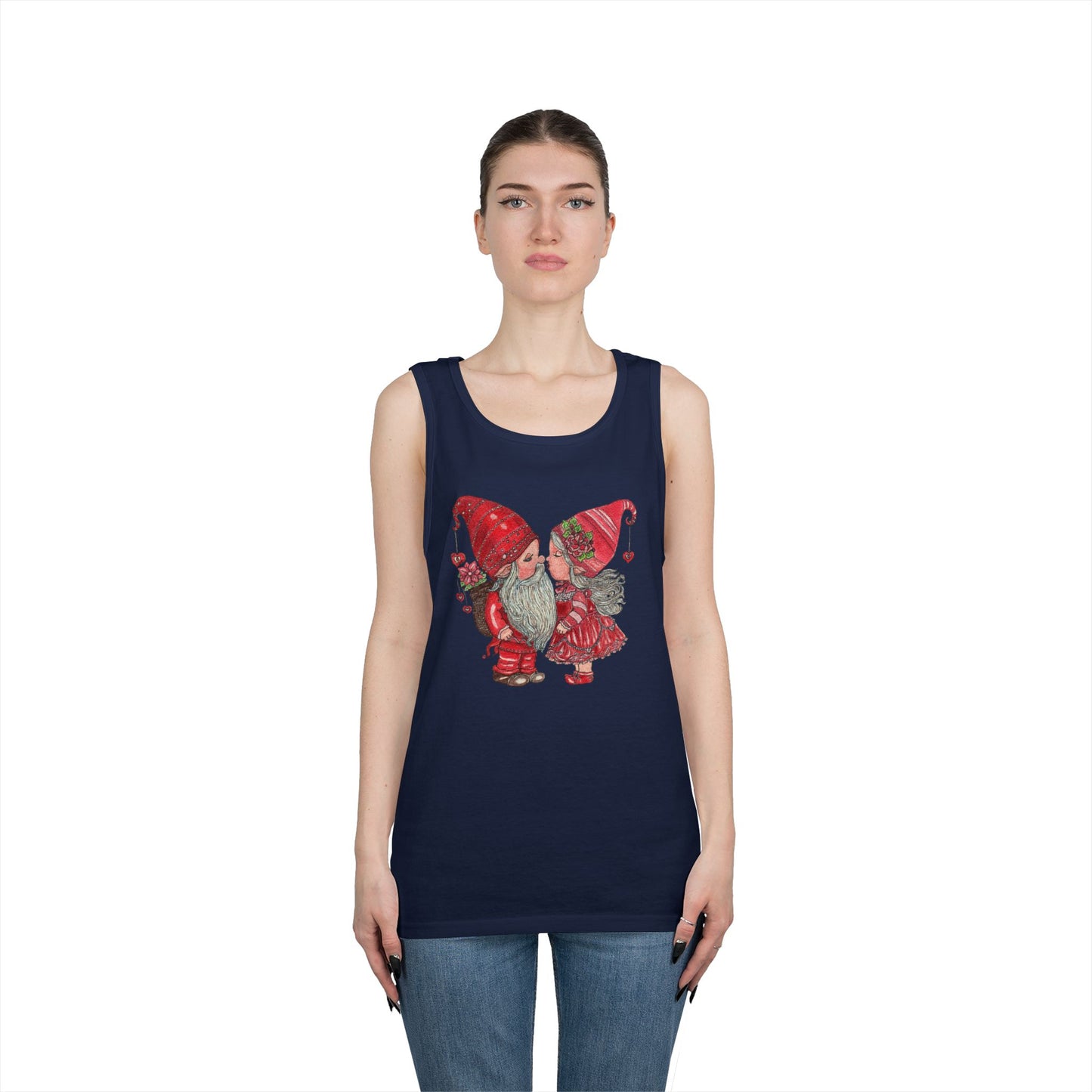 Gnome Lovers Unisex Heavy Cotton Tank Top