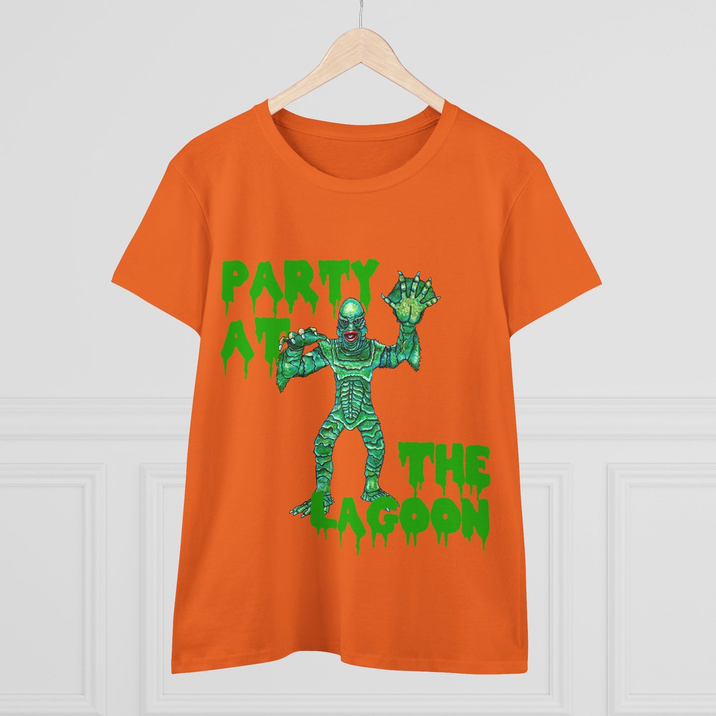 Party at the Lagoon Women's Midweight Cotton Tee