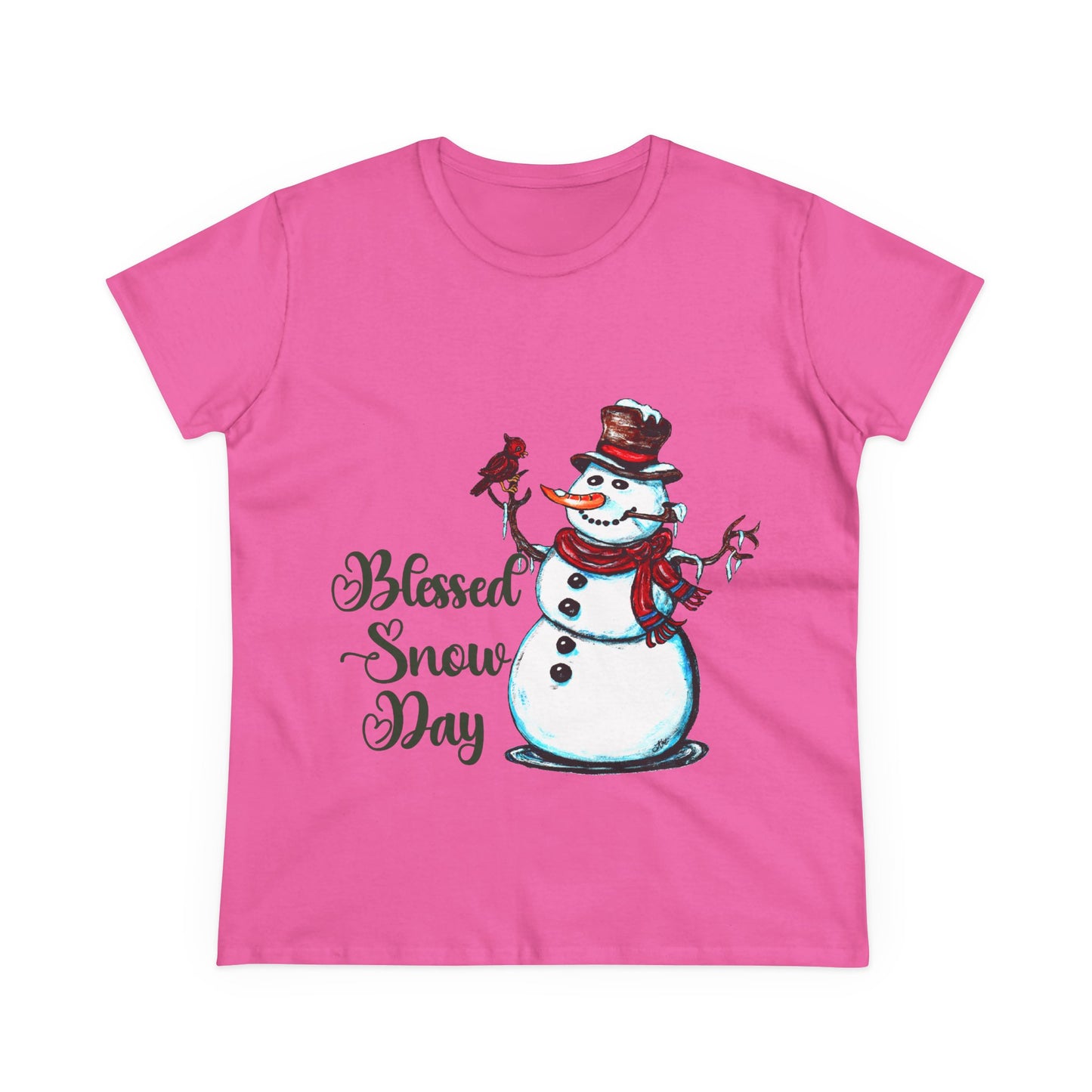 Blessed Snow Day Women's Midweight Cotton Tee