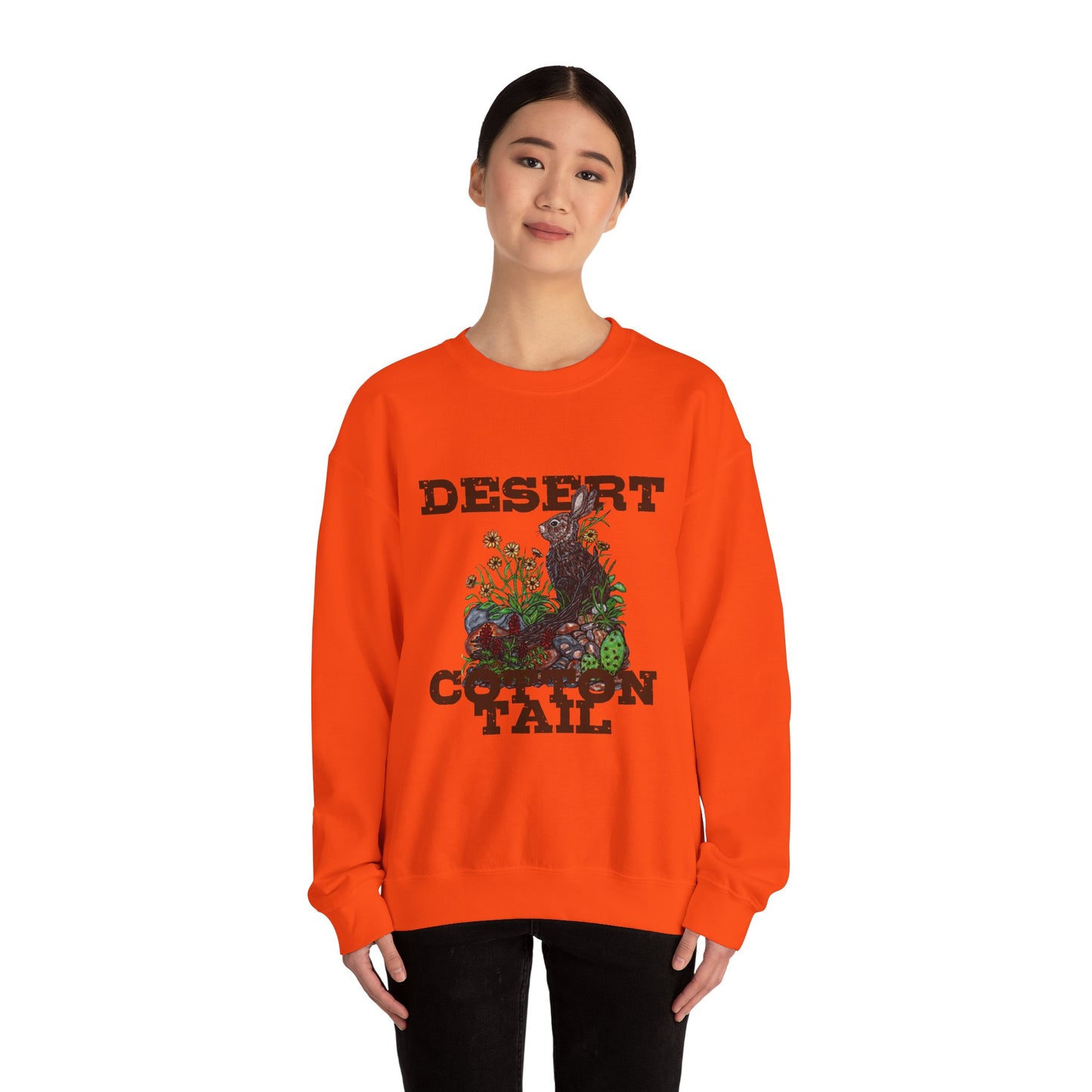 Desert Cotton Tail Unisex Heavy Blend™ Crewneck Sweatshirt