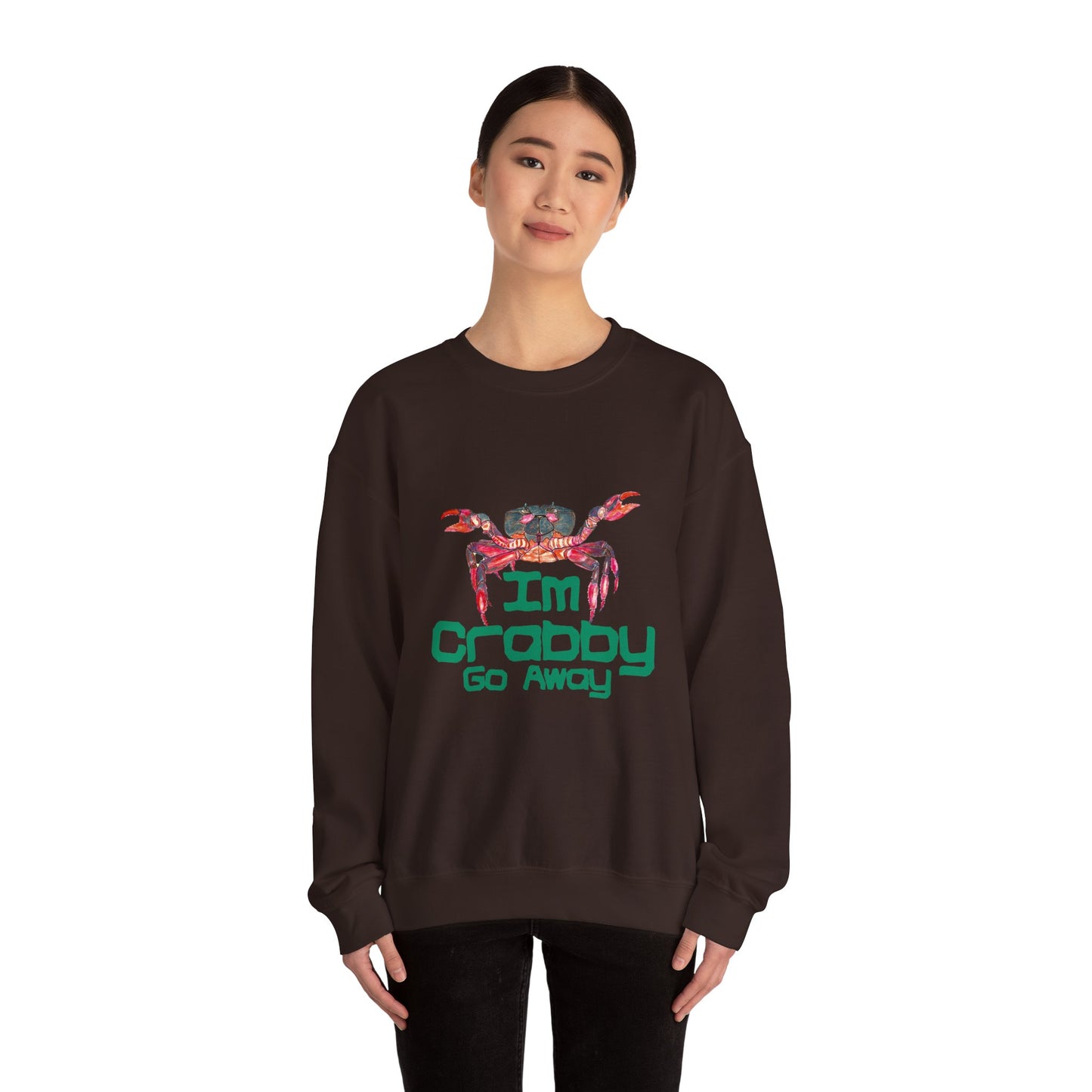 I'm Crabby Go Away Unisex Heavy Blend™ Crewneck Sweatshirt