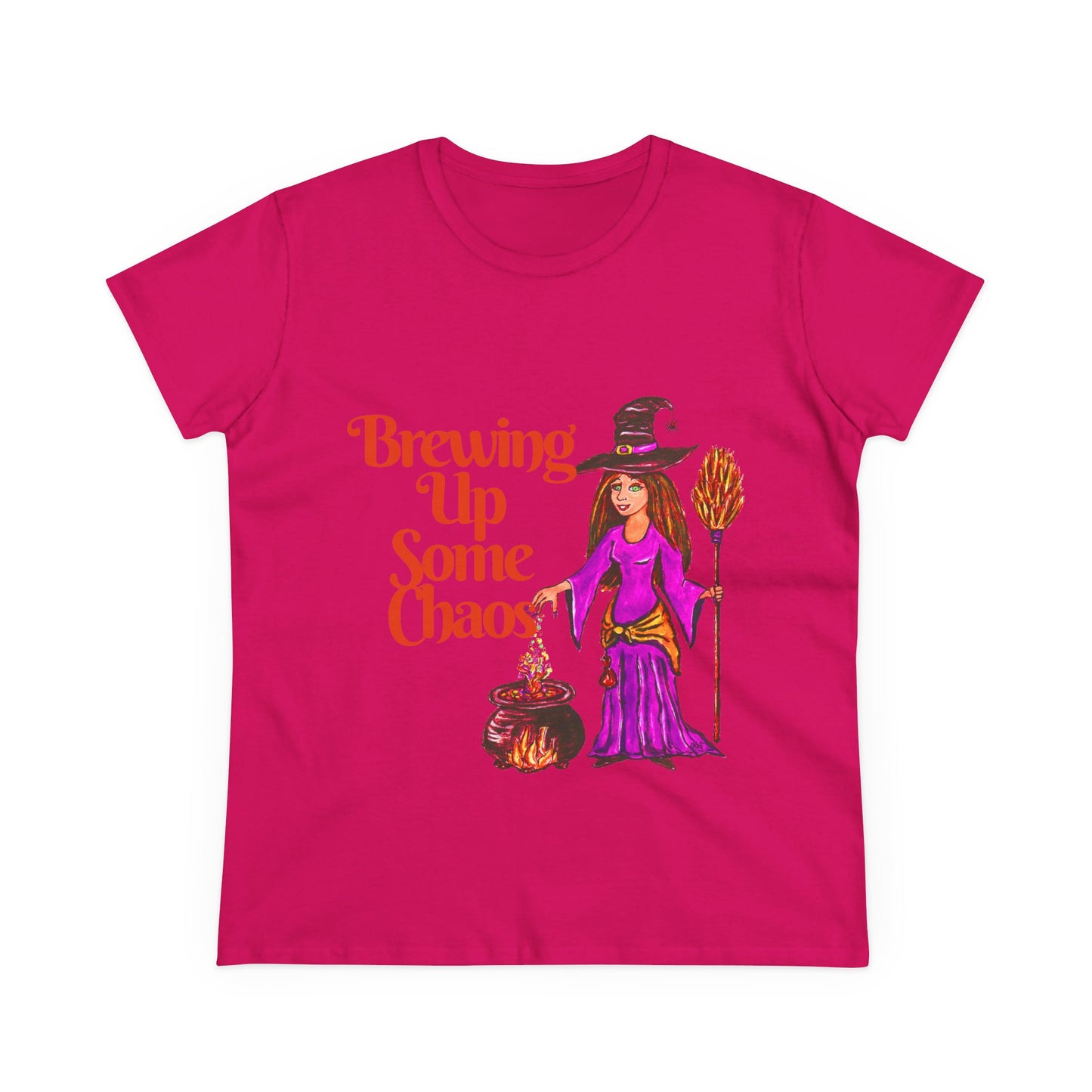 Brewing Up Some Chaos Women's Midweight Cotton Tee