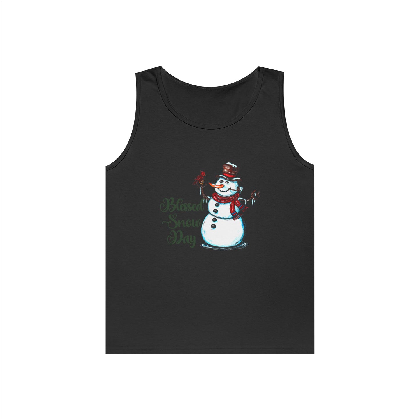 Blessed Snow Day Unisex Heavy Cotton Tank Top