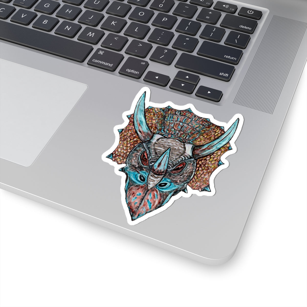 Triceratops Kiss-Cut Stickers