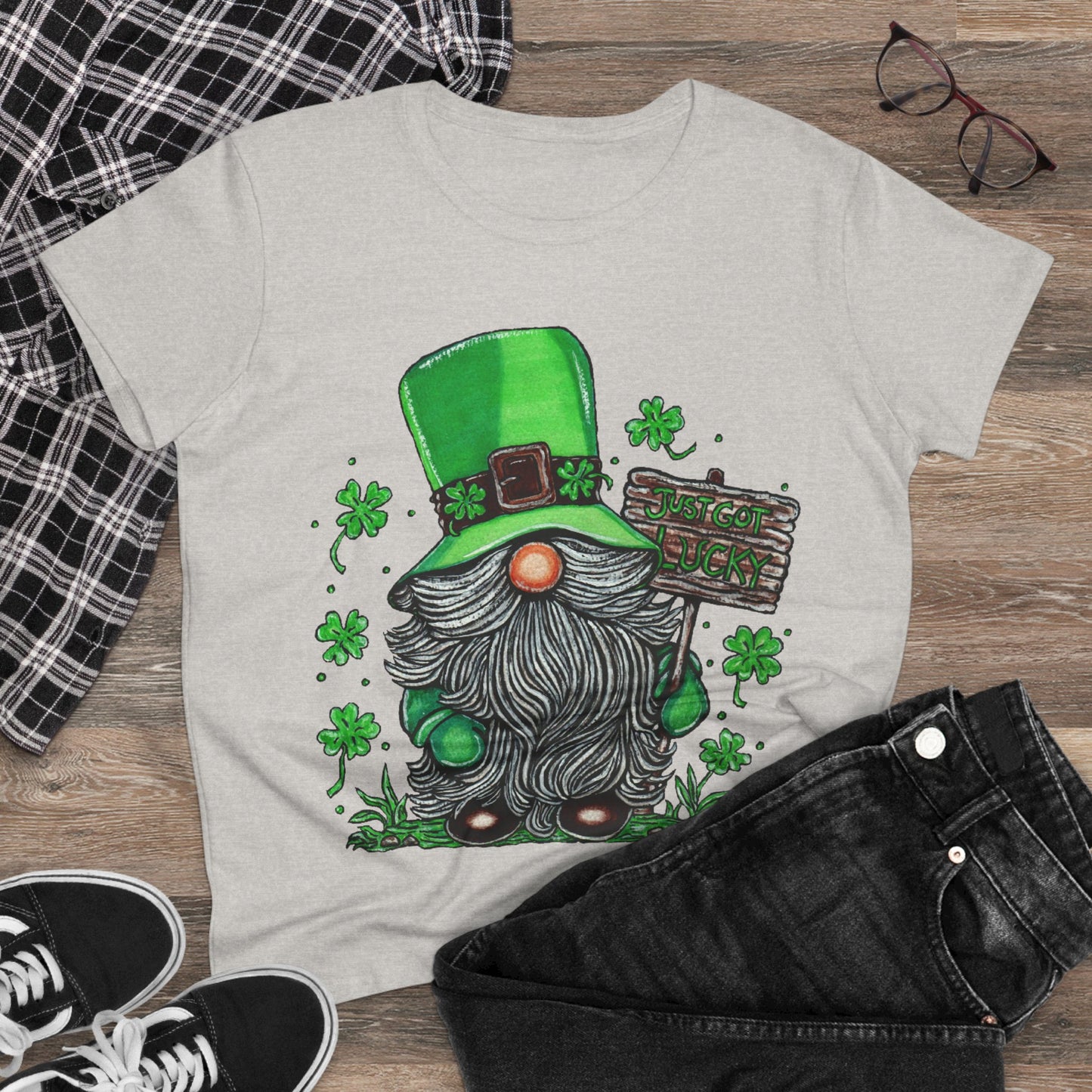 Gnomish Leprechaun Women's Midweight Cotton Tee
