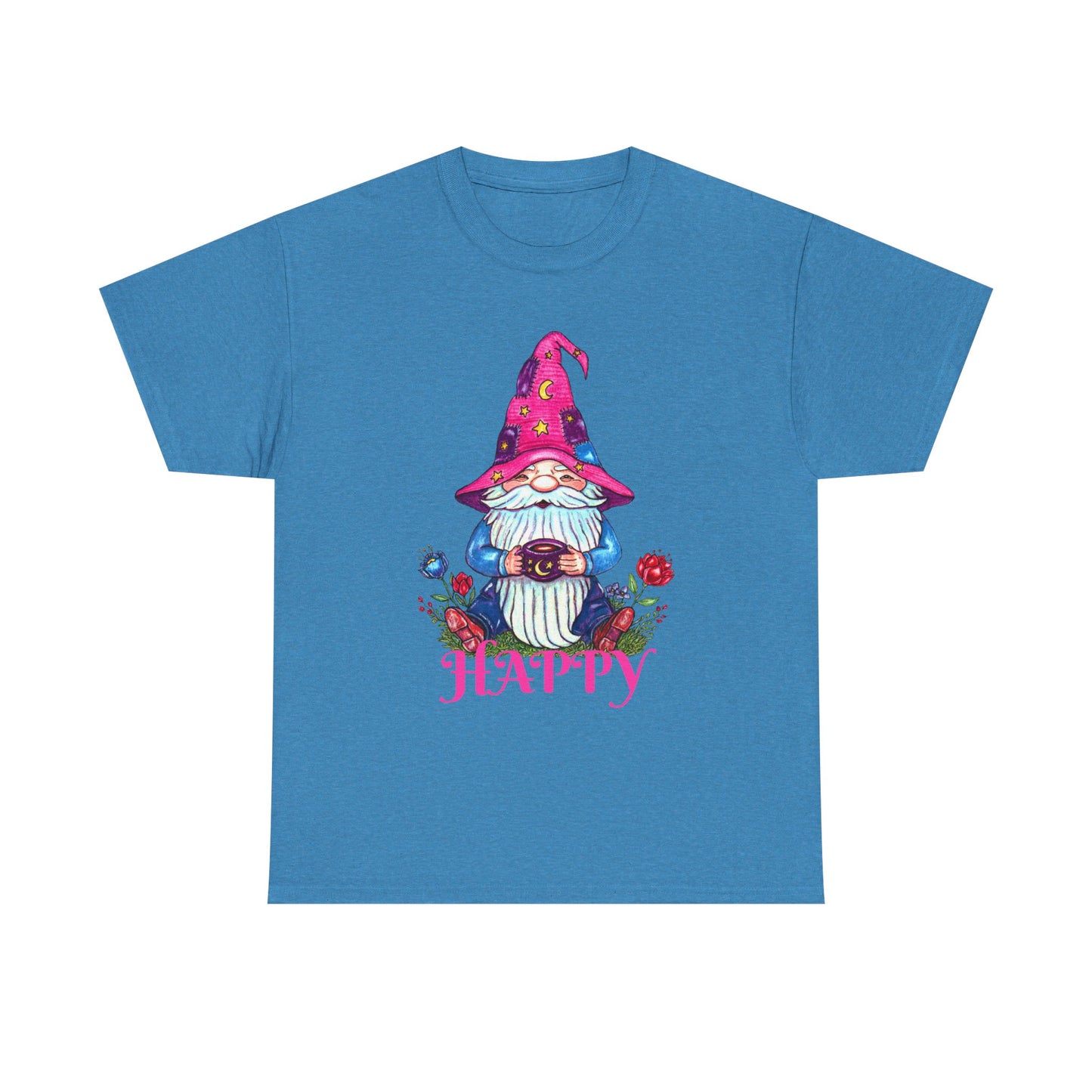 Happy Gnome Unisex Heavy Cotton Tee
