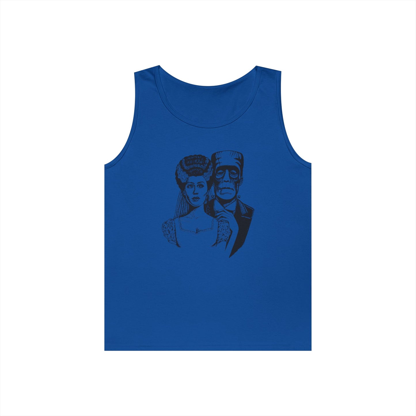 Frankenstein and Bride Unisex Heavy Cotton Tank Top