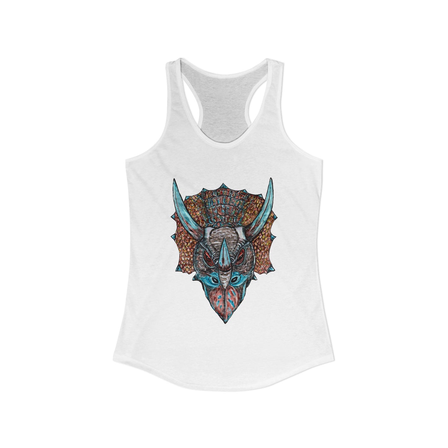 Triceratops Women's Ideal Racerback Tank