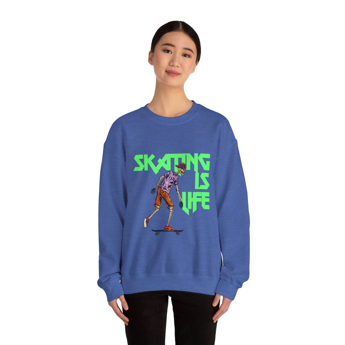 Skating is Life Unisex Heavy Blend™ Crewneck Sweatshirt
