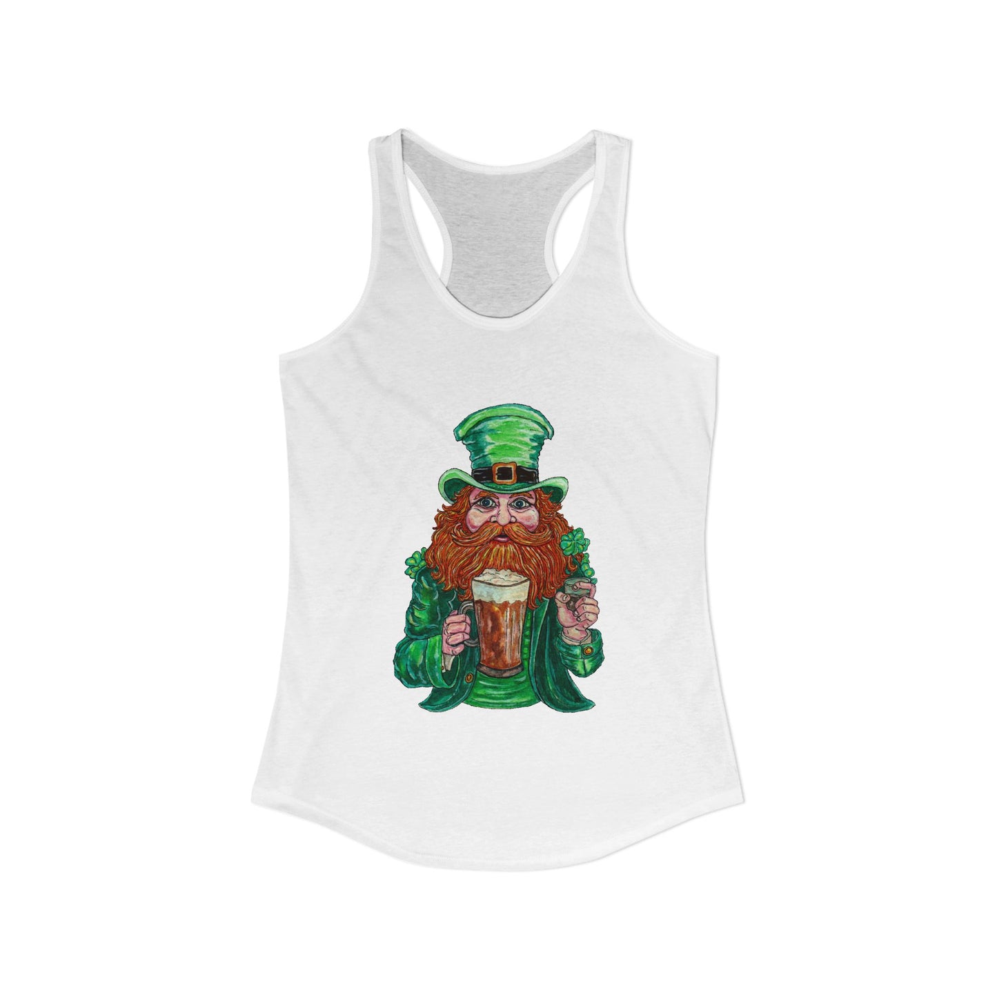 Drunken Leprechaun Women's Ideal Racerback Tank