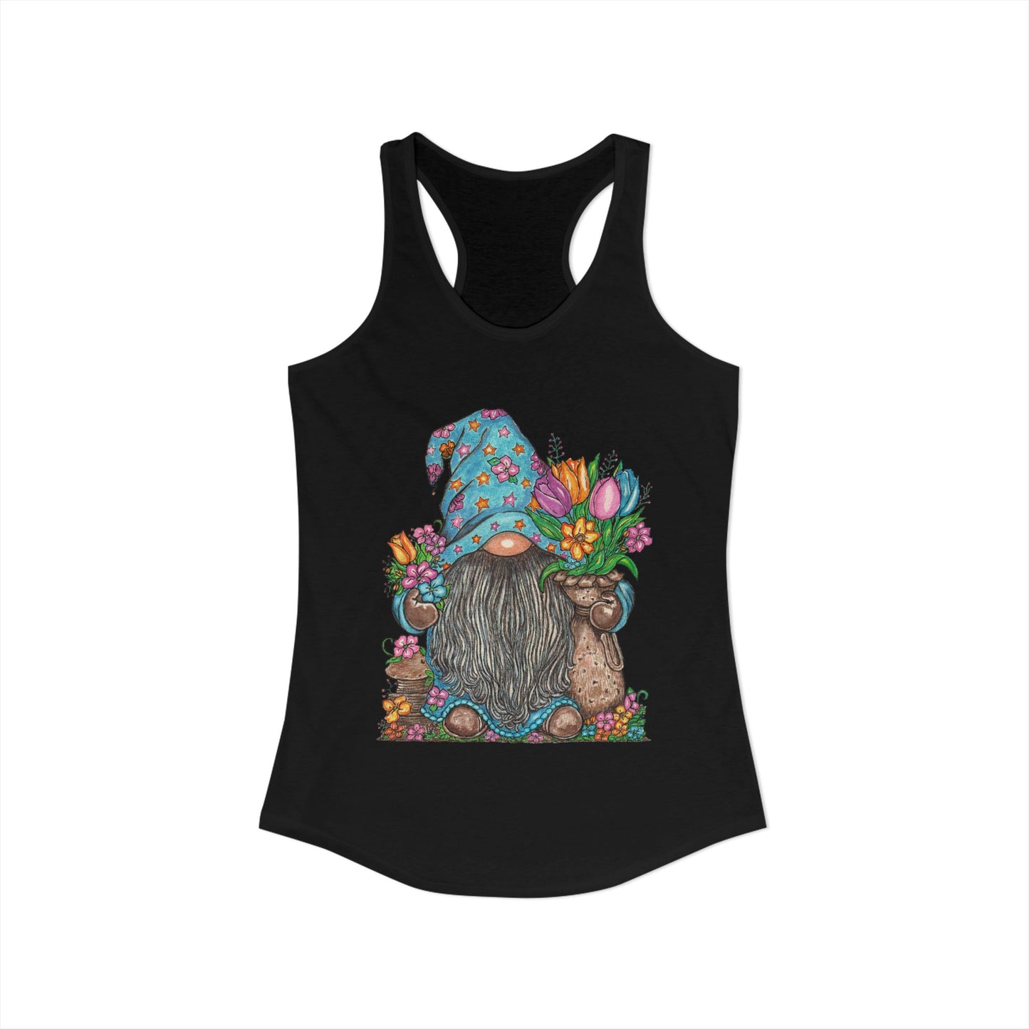 Gardening Gnome Women's Ideal Racerback Tank