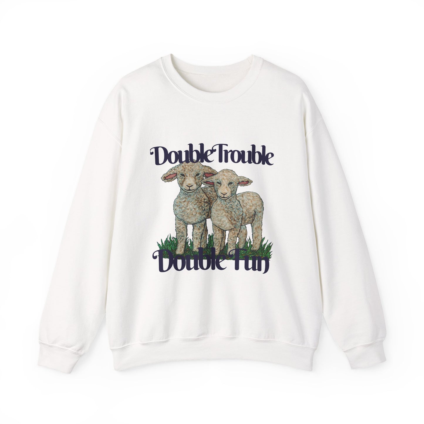 Double Trouble Double Fun Unisex Heavy Blend™ Crewneck Sweatshirt