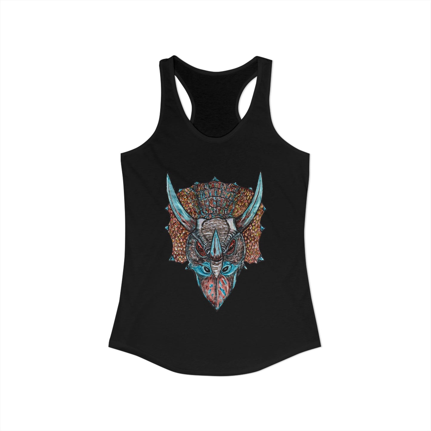 Triceratops Women's Ideal Racerback Tank