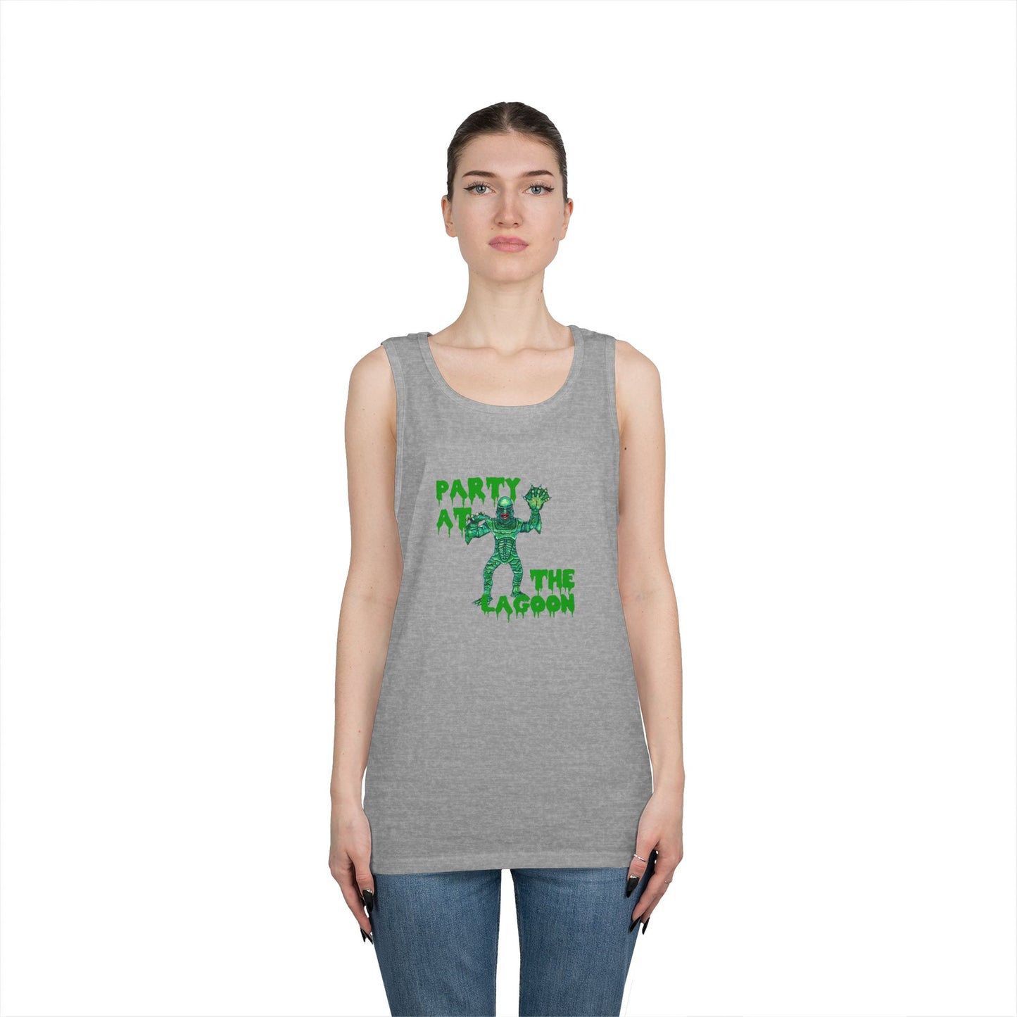 Party at the Lagoon Unisex Heavy Cotton Tank Top