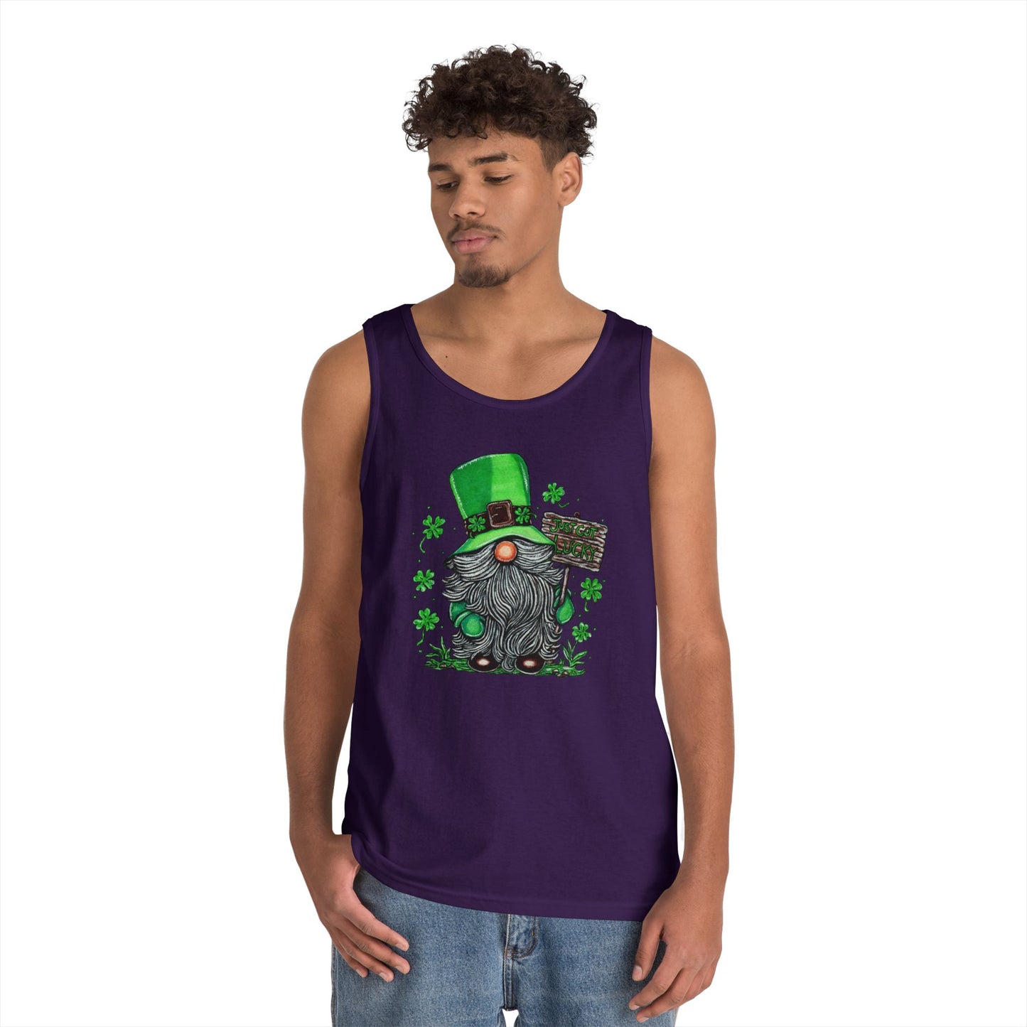 Gnomish Leprechaun Unisex Heavy Cotton Tank Top
